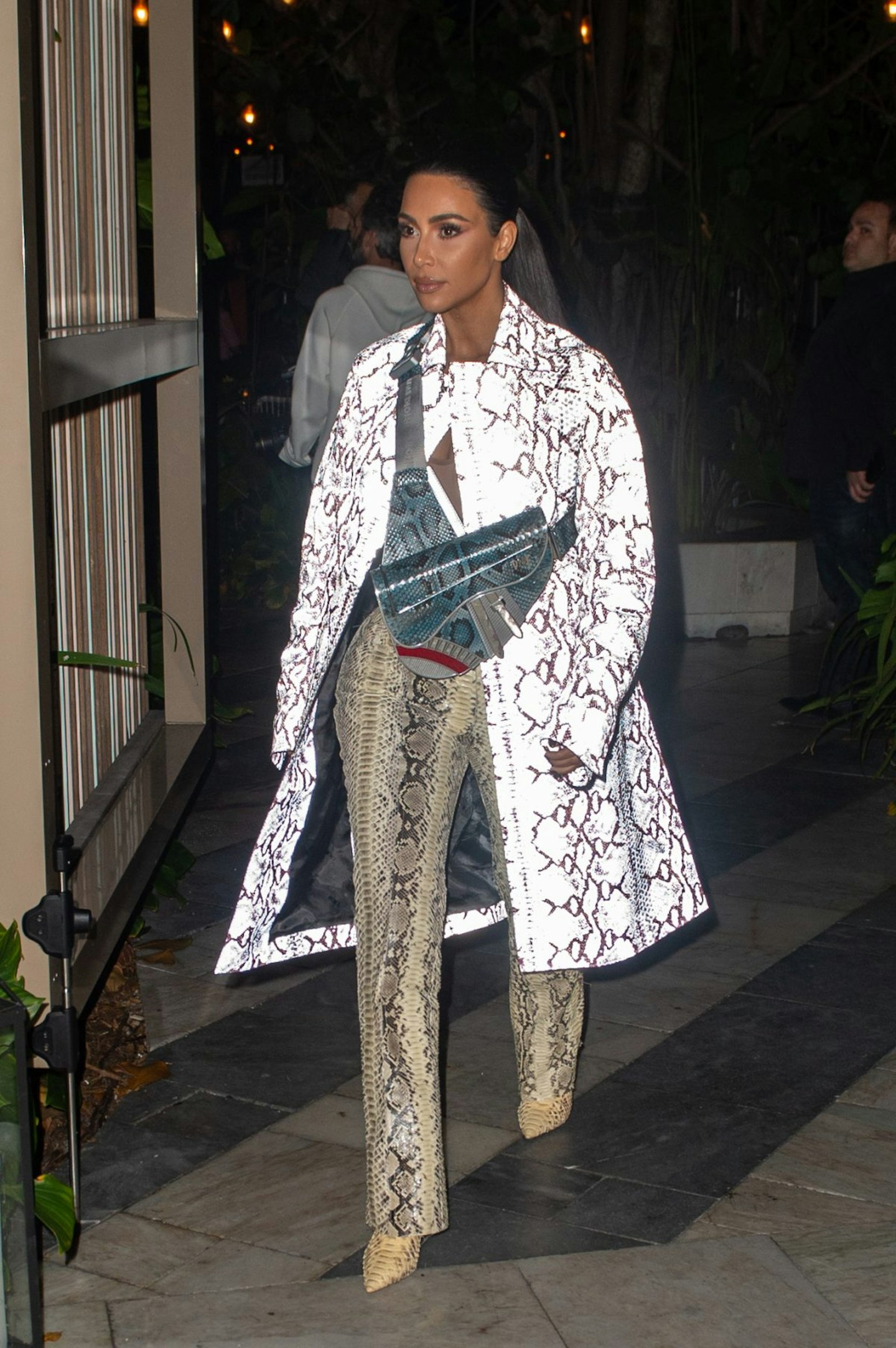 Kim Kardashian in Dior Menswear