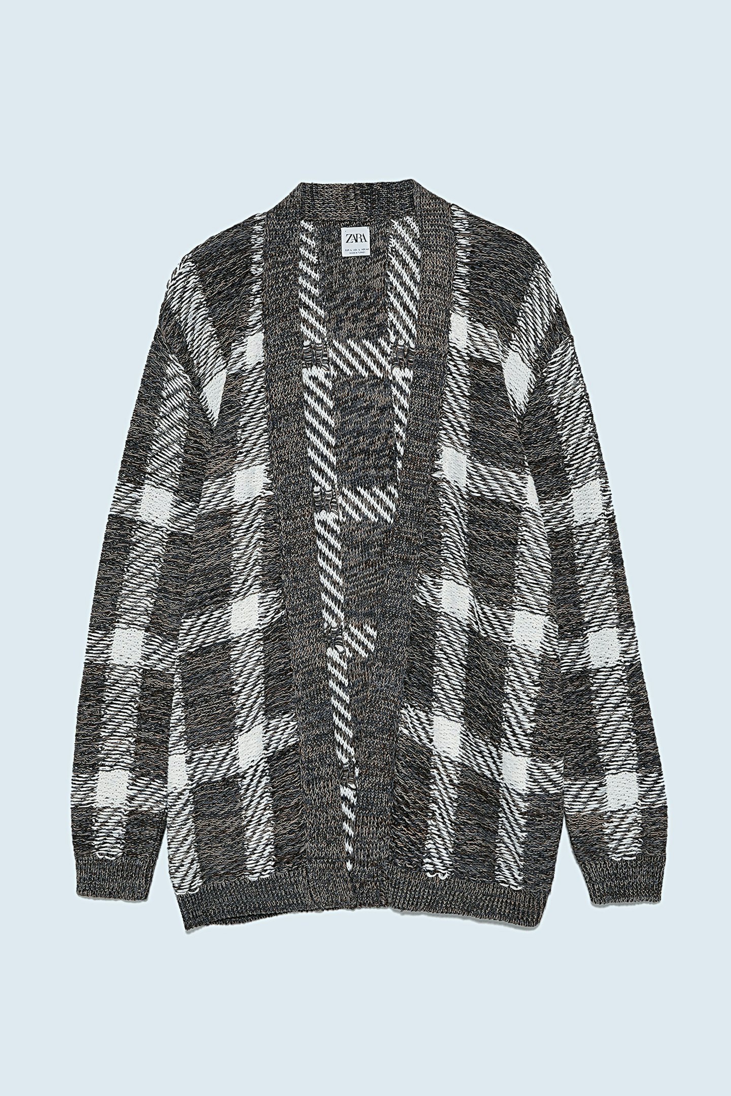Zara, Check Jacquard Cardigan, £45.99