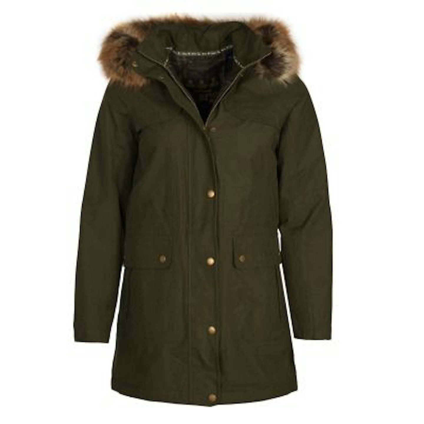 Barbour, Waterproof Jacket With Faux Fur Hood, £169.95
