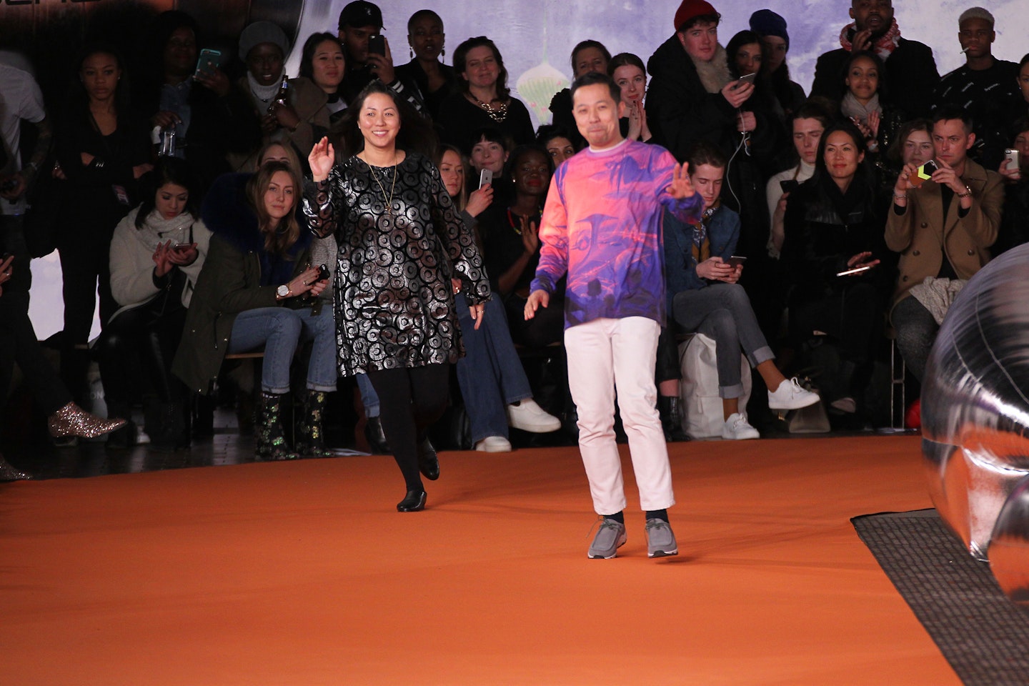Carol Lim and Humberto Leon take their bow at the AW16 show