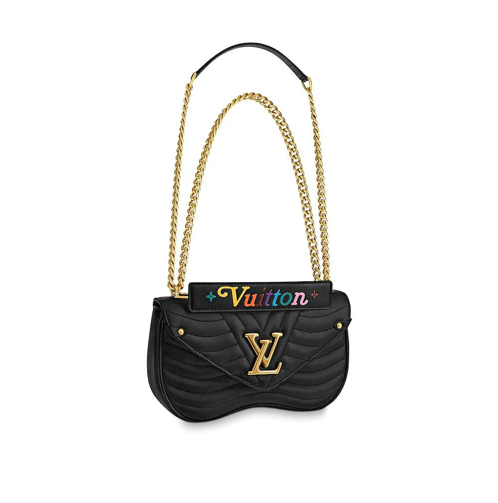 Louis Vuitton New Wave Chain Shoulder Bag Embroidered Monogram Denim |  Mightychic