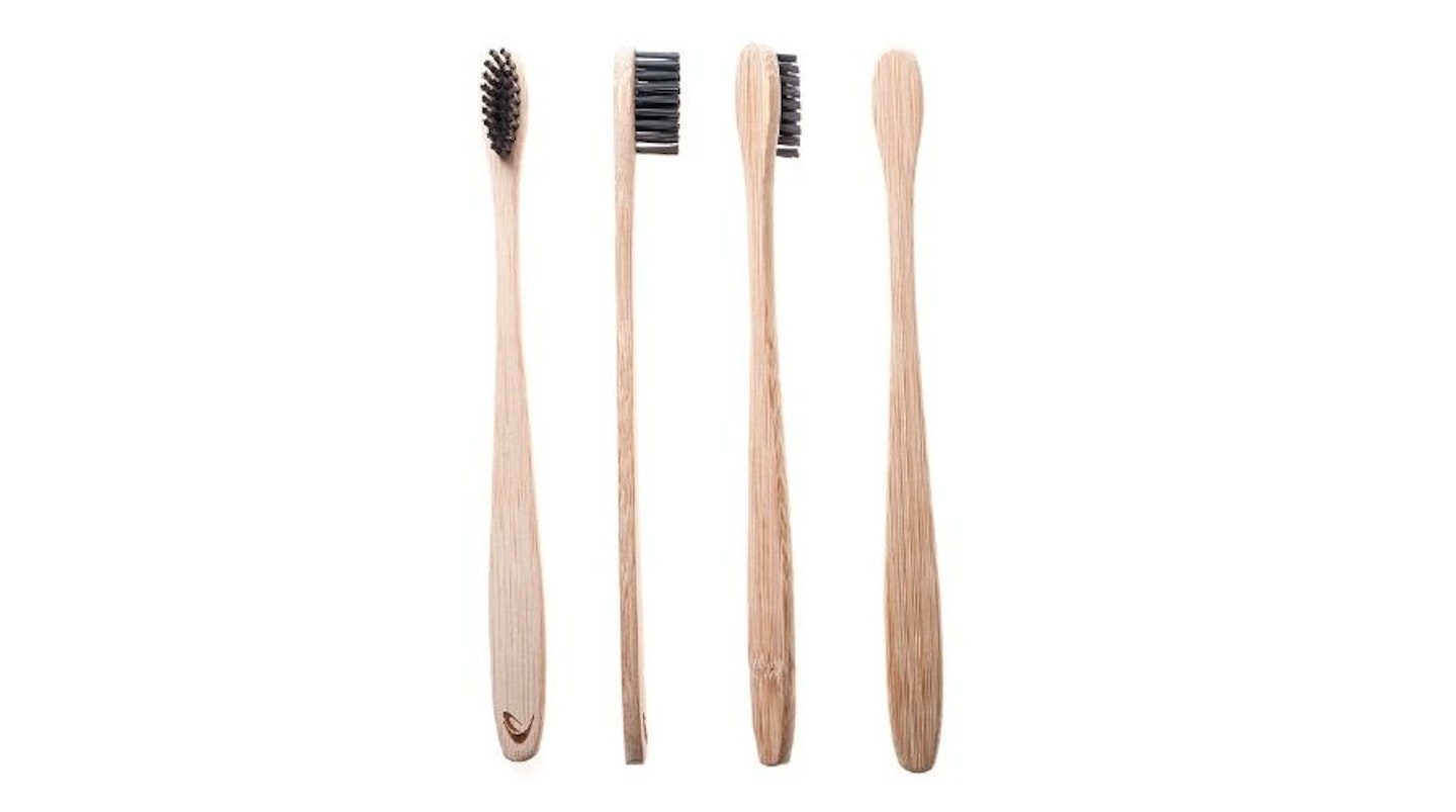Bamboo Toothbrush with Charcoal Bristles by TEVRA