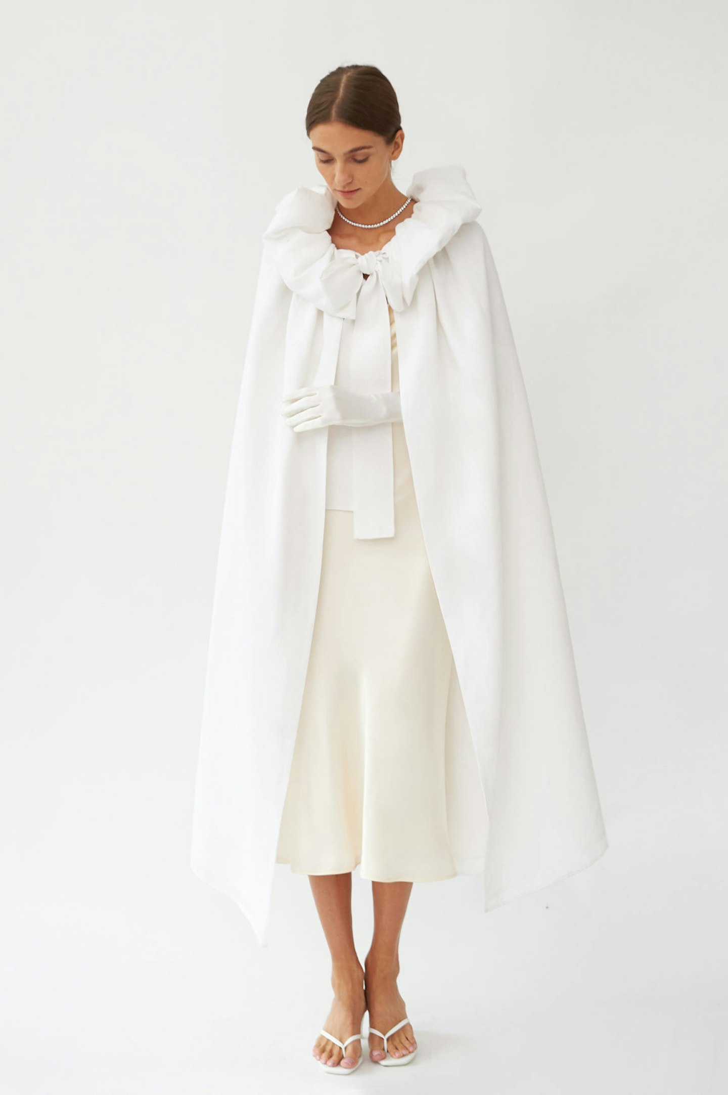 Whitewing Linen Cape, £223