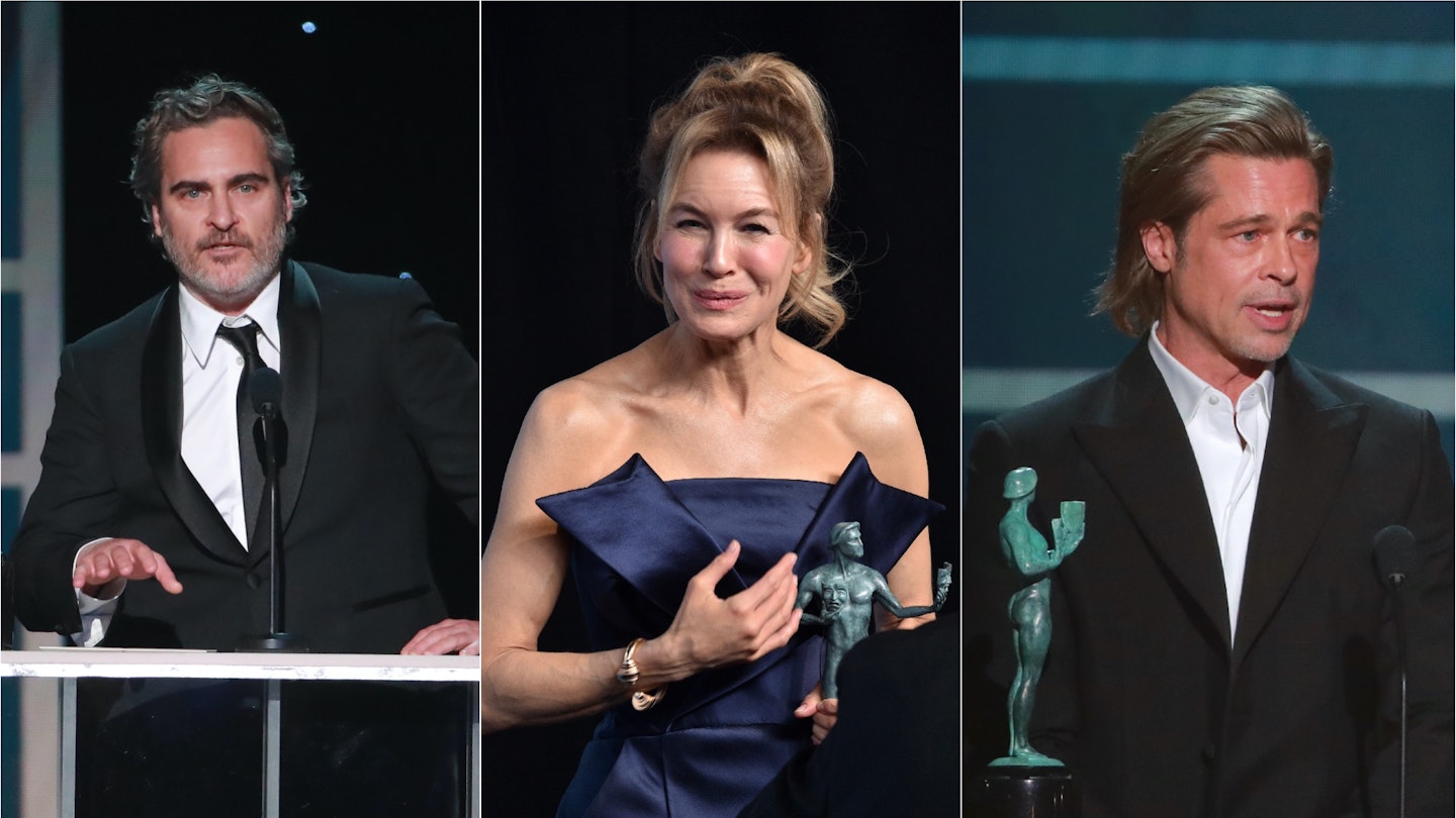 Joaquin Phoenix, Renee Zellweger, Brad Pitt SAG Awards
