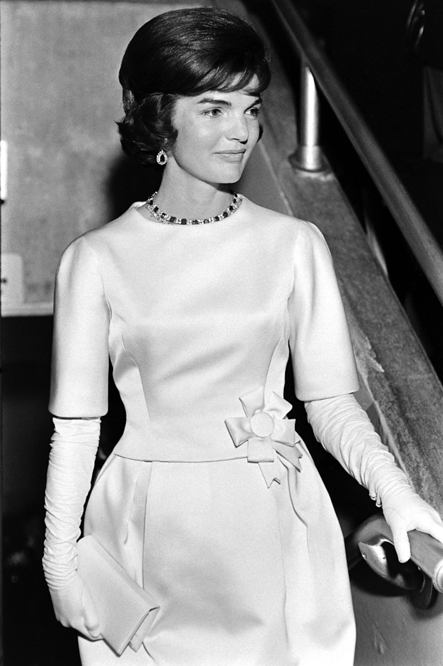 Jackie Kennedy wearing Balenciaga