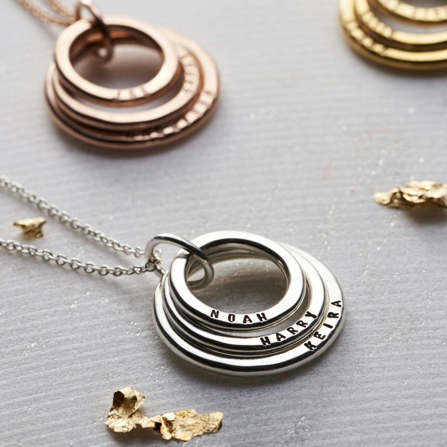 Personalised Family Names Necklace, £75