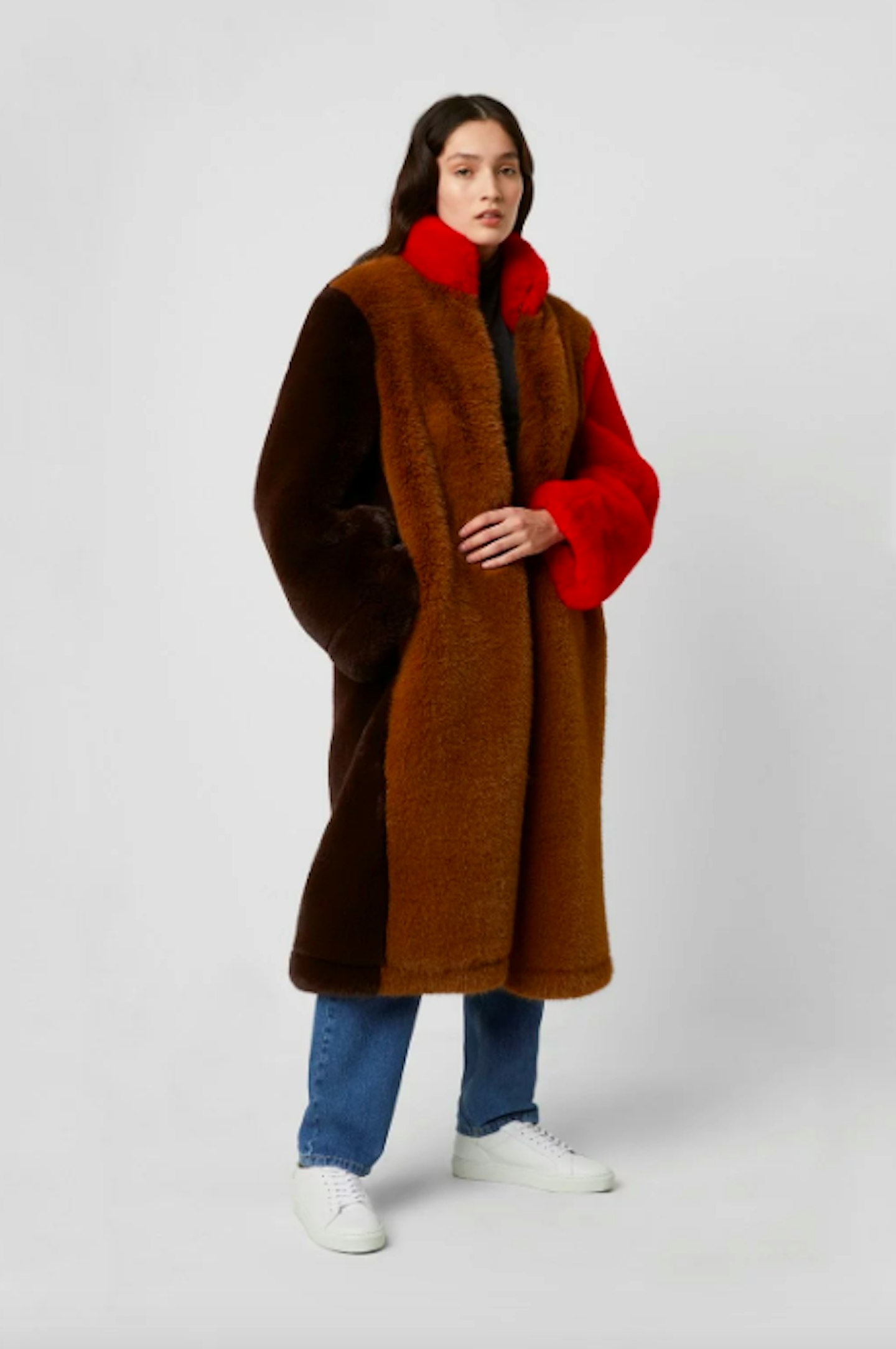 French Connection, Oversized Faux Fur Coat, WAS £250 NOW £125