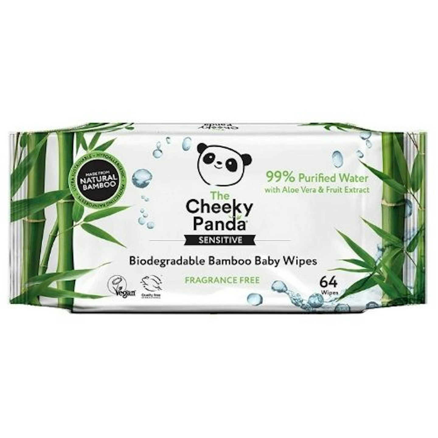 The Cheeky Panda Biodegradable Bamboo Baby Wipes