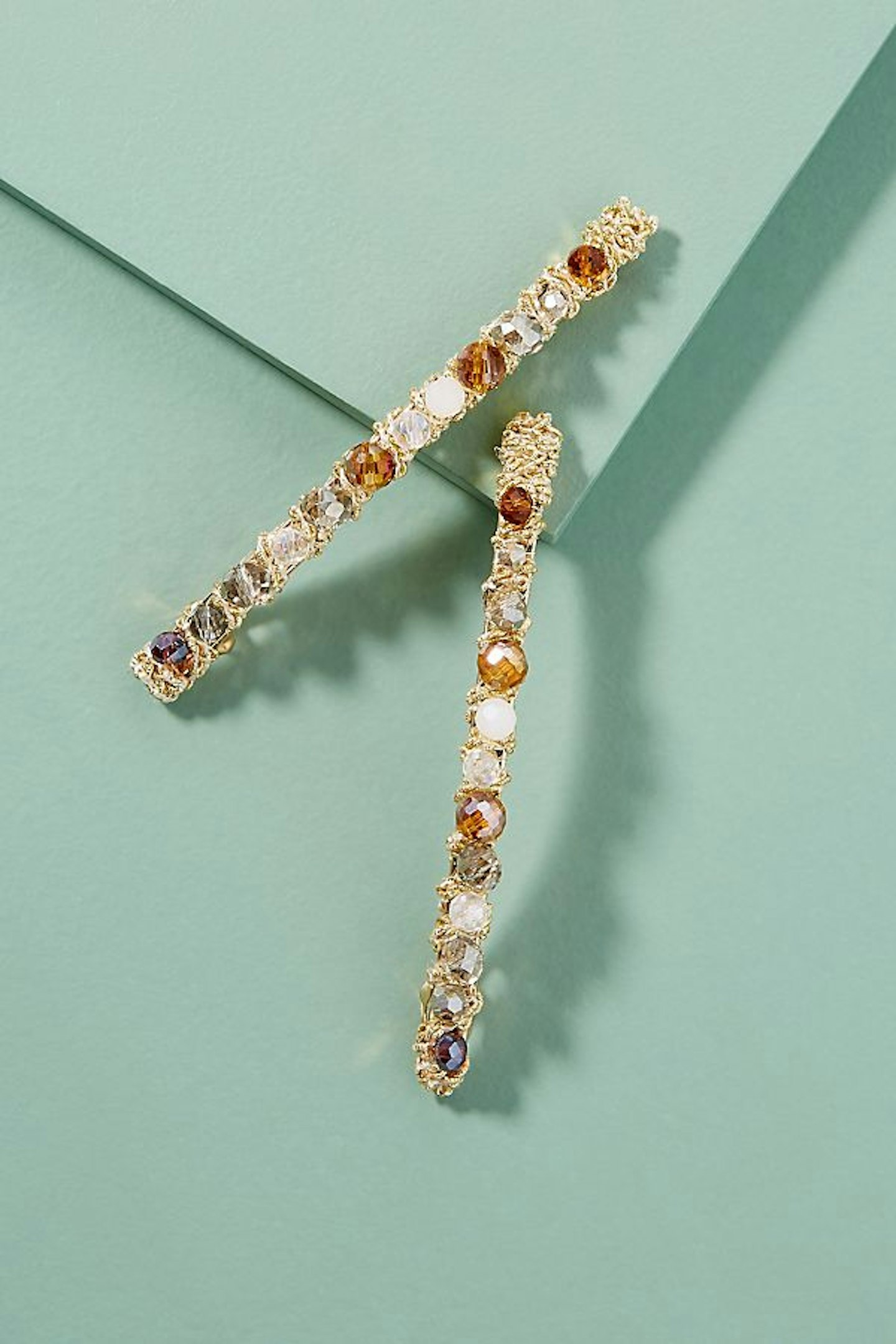 Anthropologie, Pack of 2 Bead-Embellished Hair Clip, £22