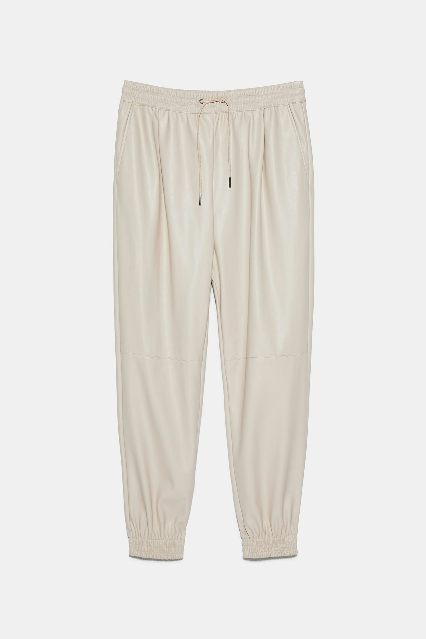 Zara, Faux Leather Jogging Trousers, £25.99