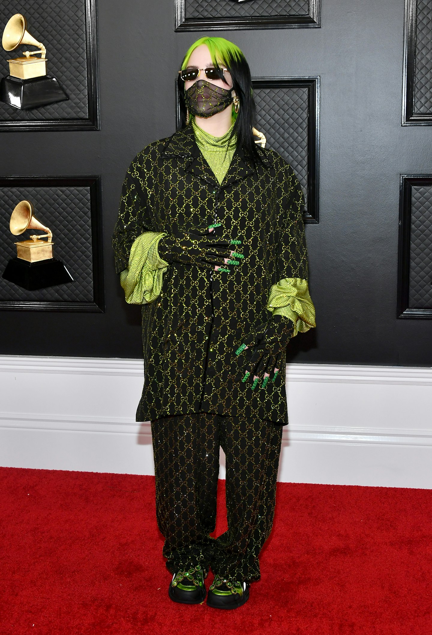 Billie Eilish wearing Gucci