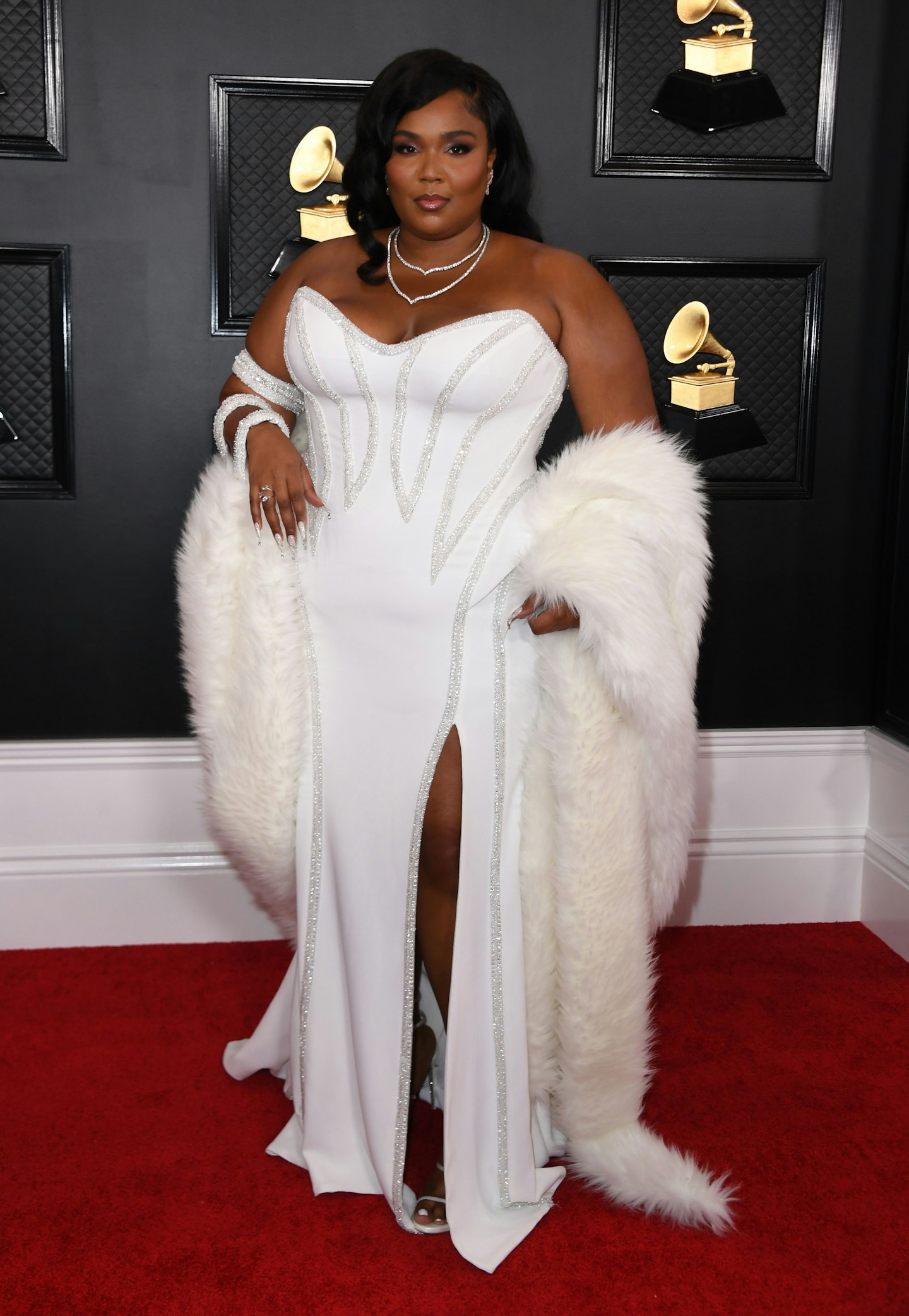 Lizzo wearing Versace