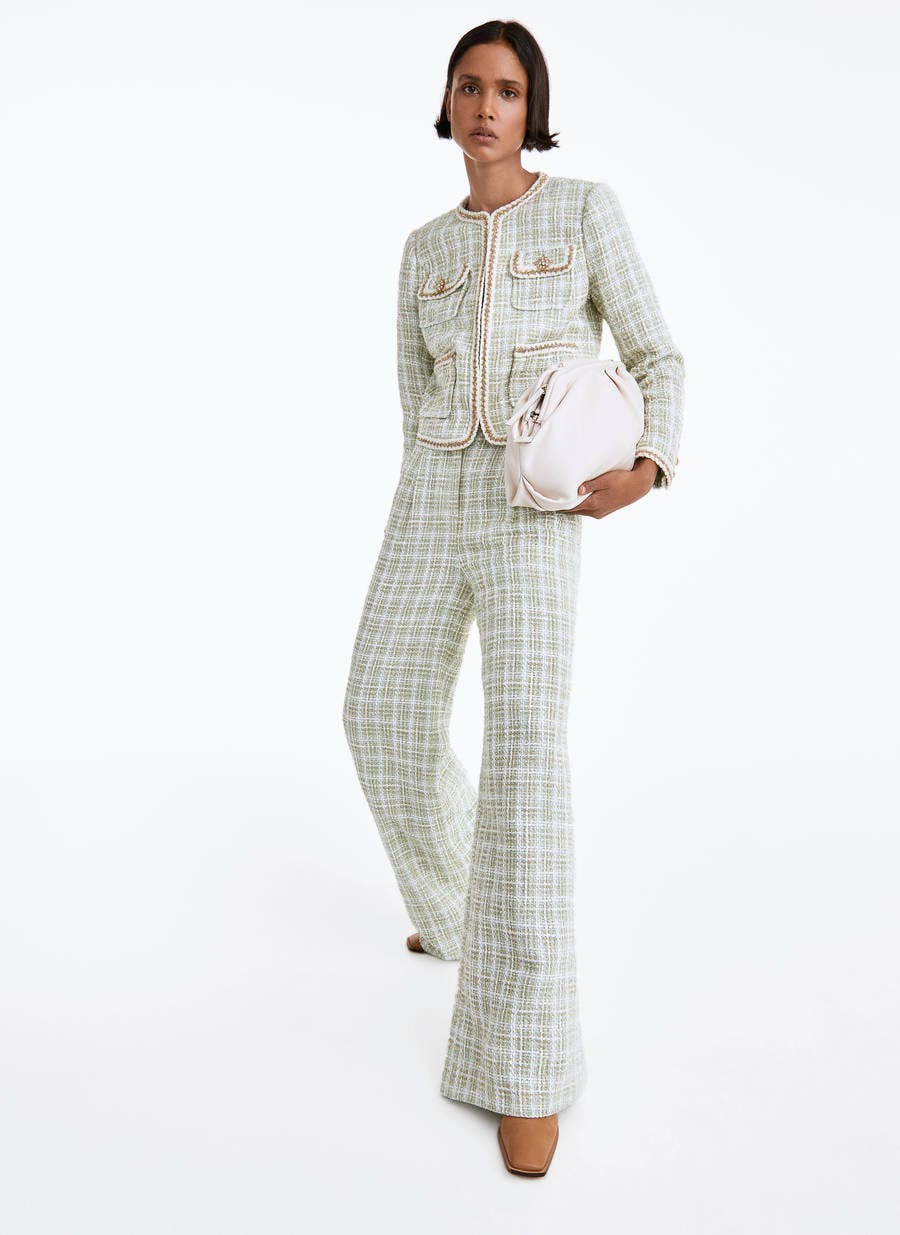 Harry Brown tweed suit in light blue | ASOS