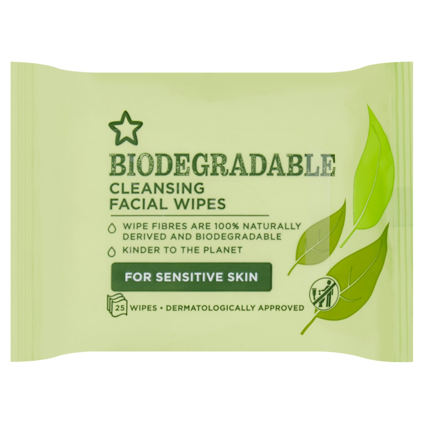 Superdrug Biodegradable Cleansing Face Wipes