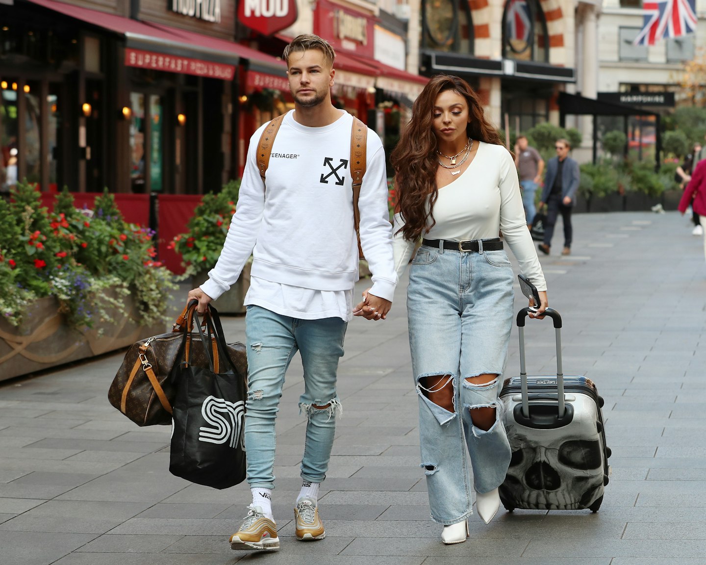 Jesy Nelson and Chris Hughes