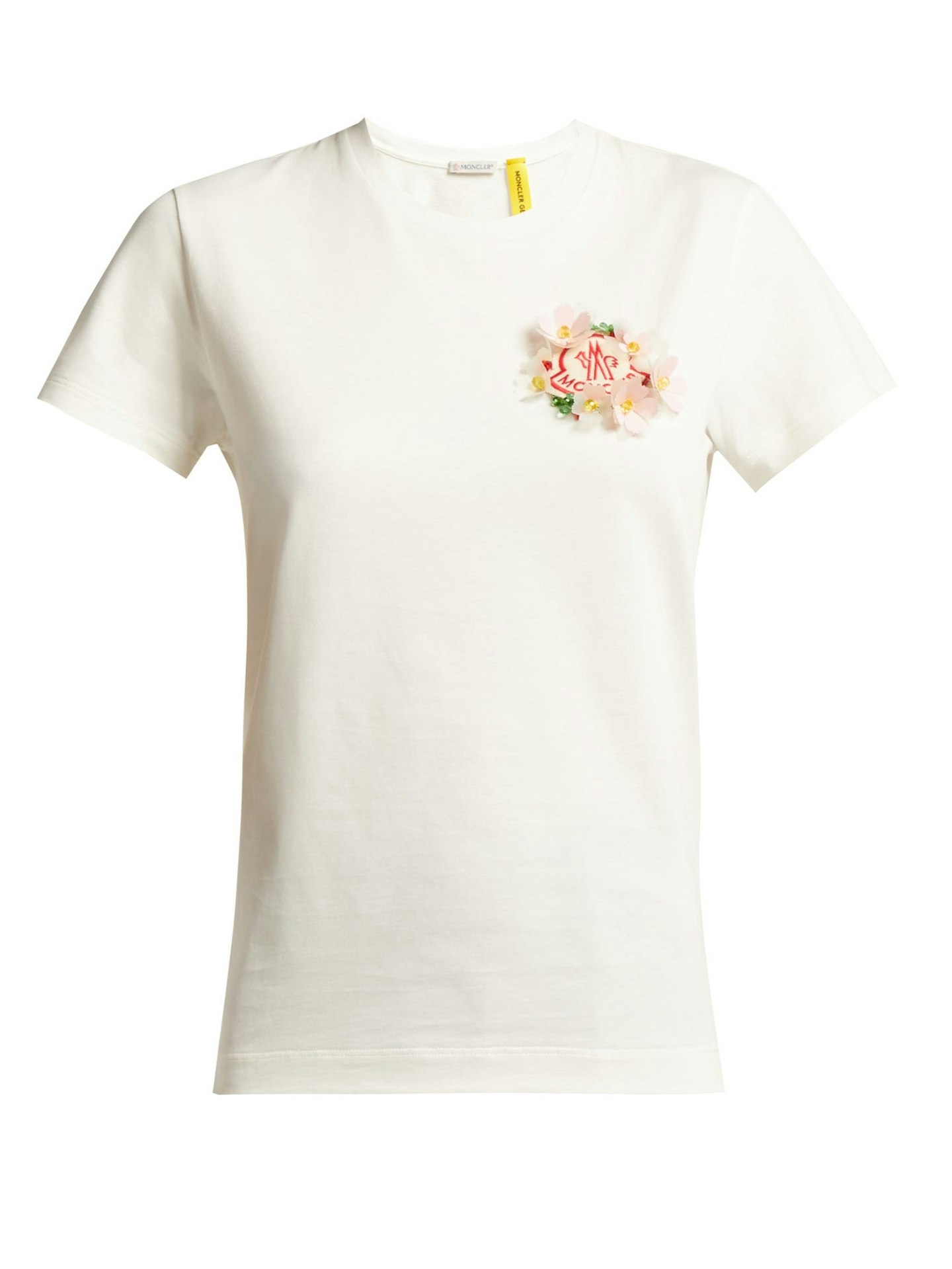 4 Moncler Simone Rocha, Cotton T-Shirt With Flower Logo, £340