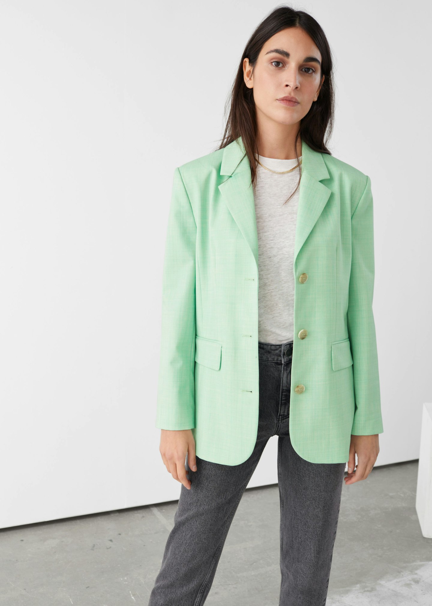 pastel blazer & other stories