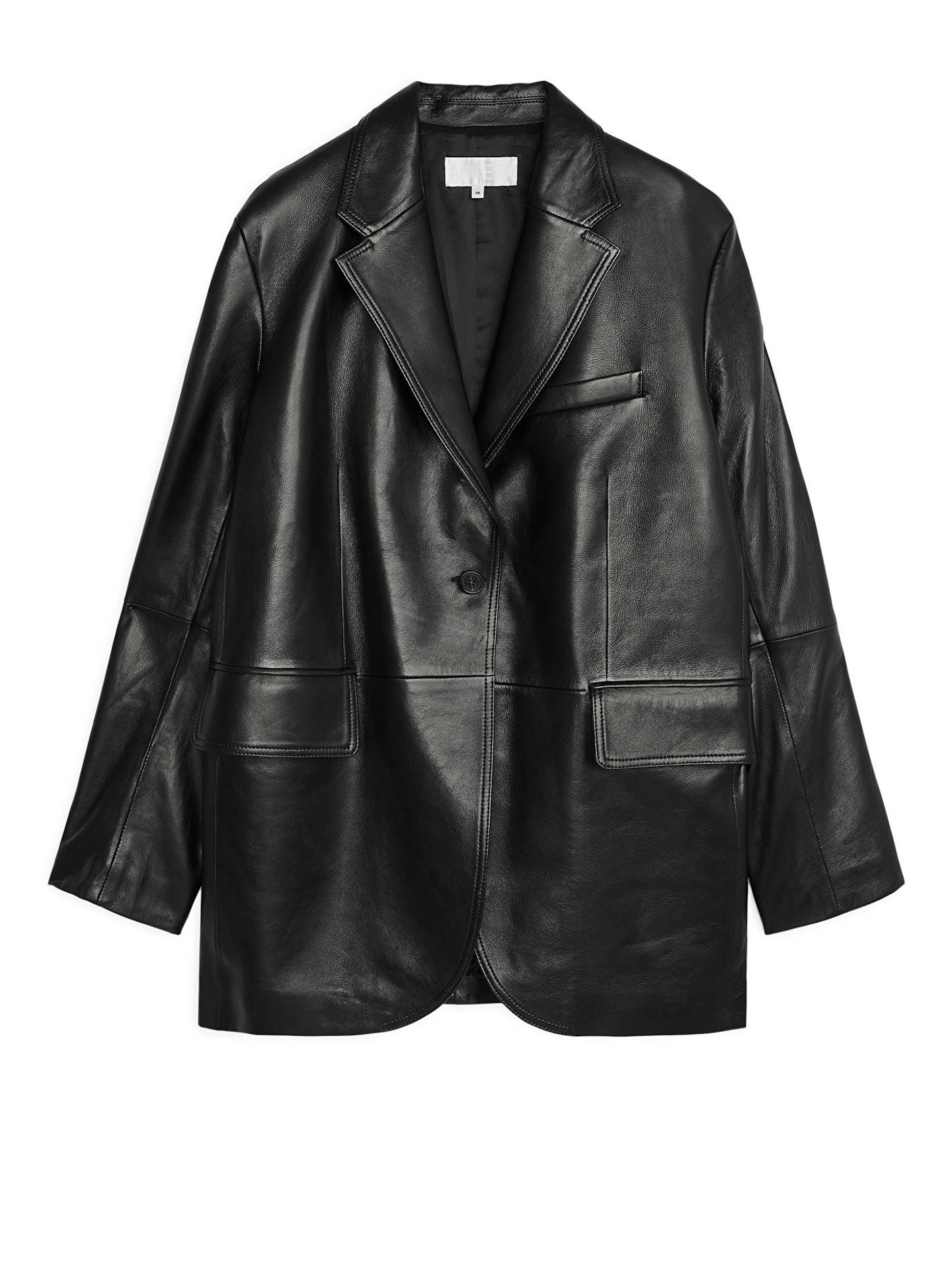 Arket, Leather Blazer, £290