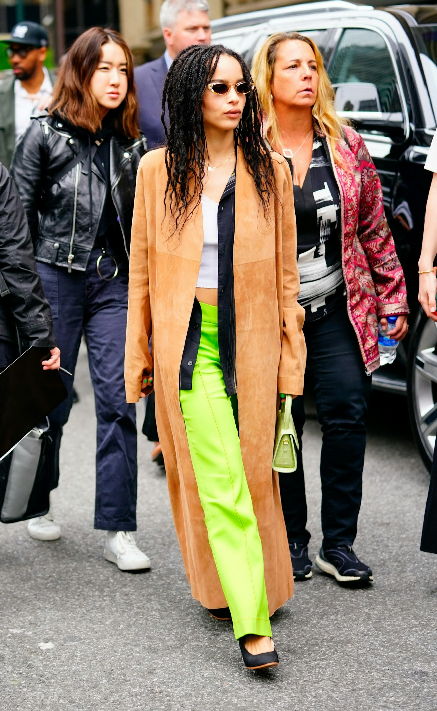 zoe kravitz new york sies marjan trousers