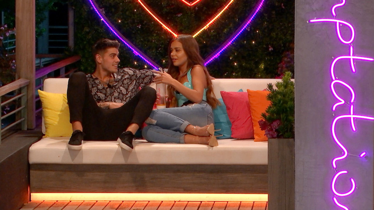 Luke M bottles kiss with Natalia