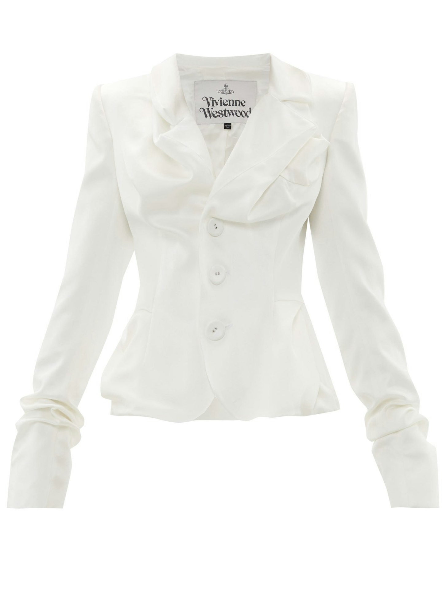 Vivienne Westwood, Draped Single Breasted Satin Jacket, £865