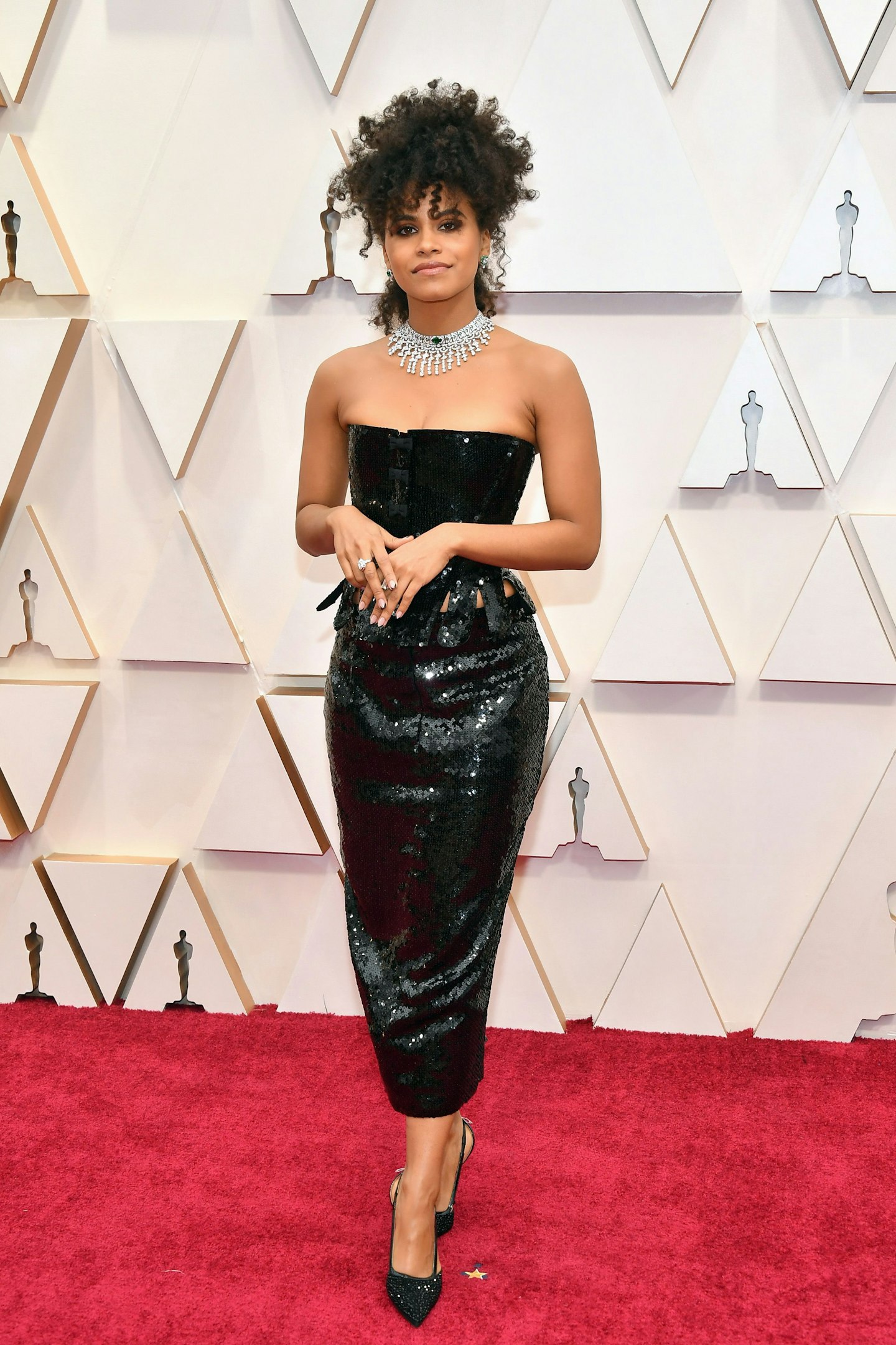 Zazie Beetz in Thom Browne