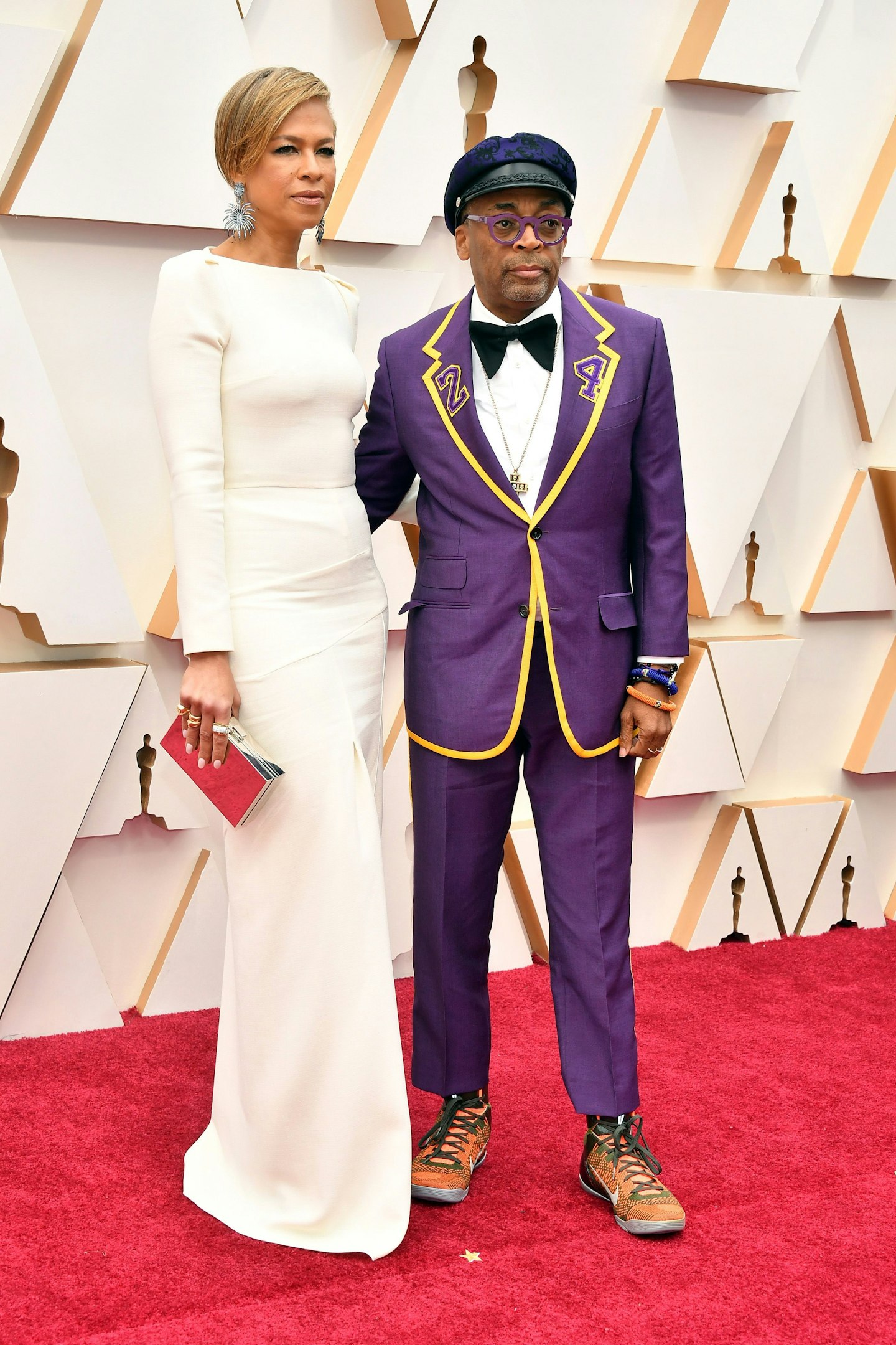 Spike Lee (who attended with his wife, Tonya Lewis Lee) wore a suit in tribute to Kobe Bryant