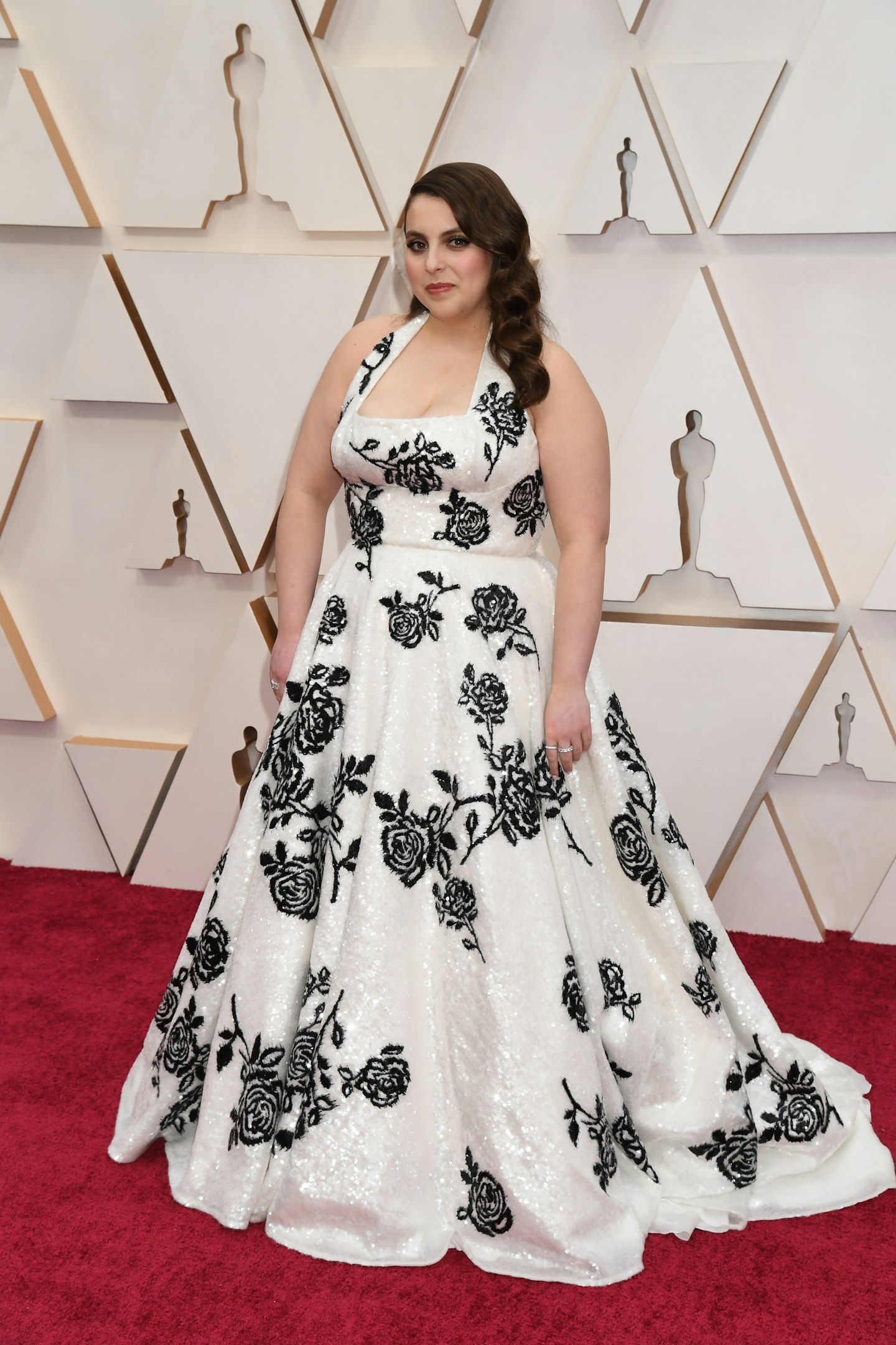 Beanie Feldstein wore custom Miu Miu