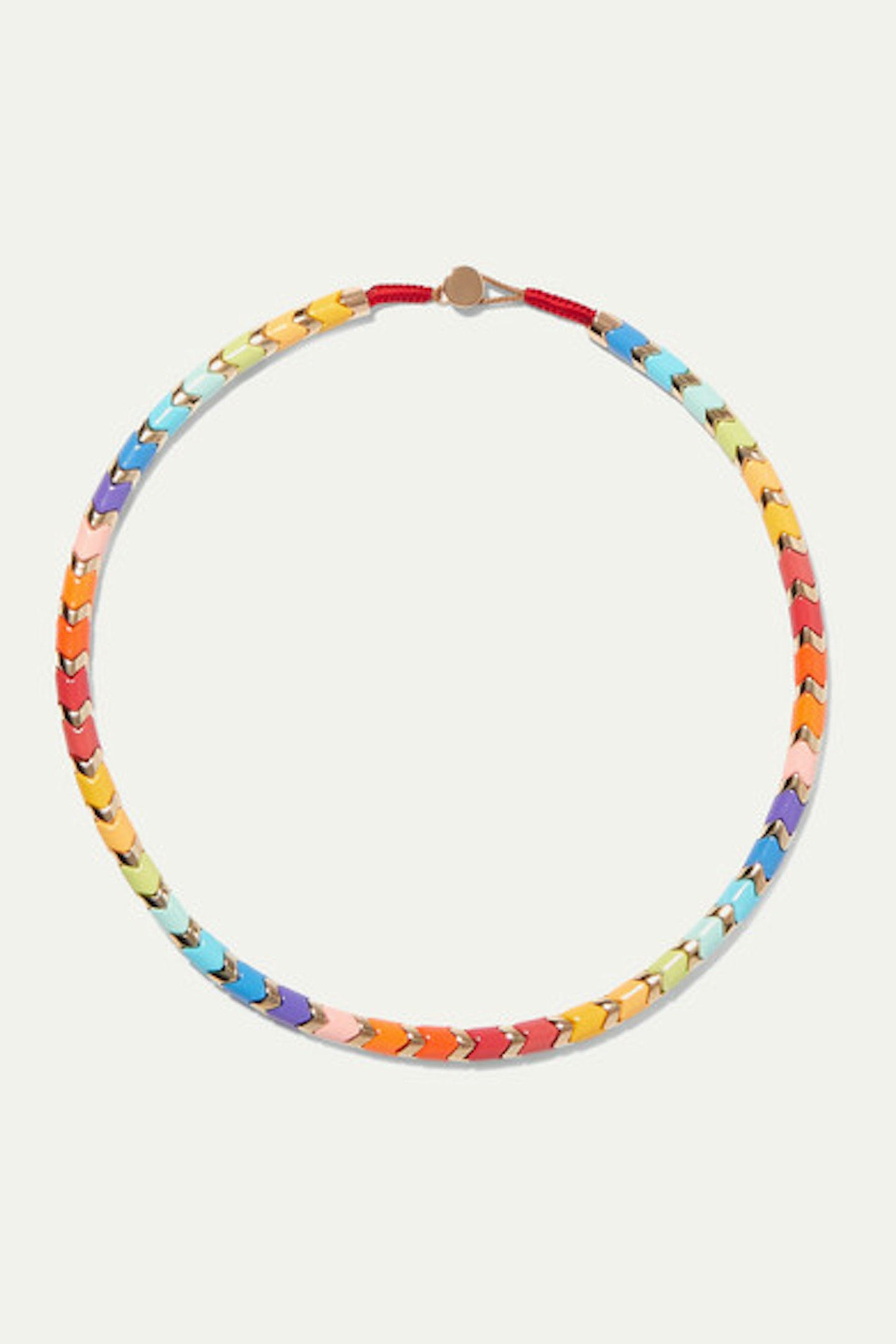 Roxanne Assoulin, Rainbow Enamel Necklace, £185