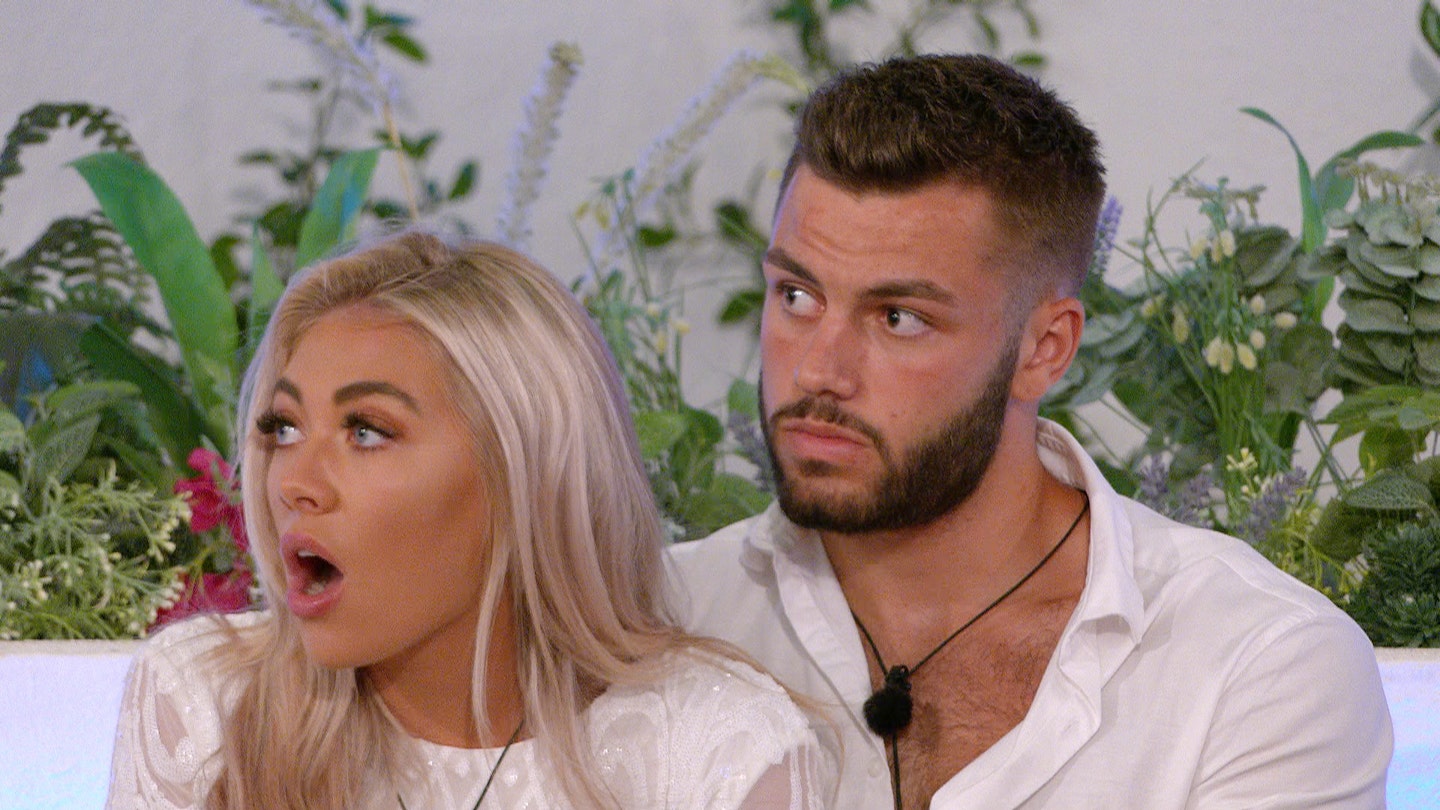 LOVE ISLAND'S PAIGE AND FINN LOOKING SHOCKED