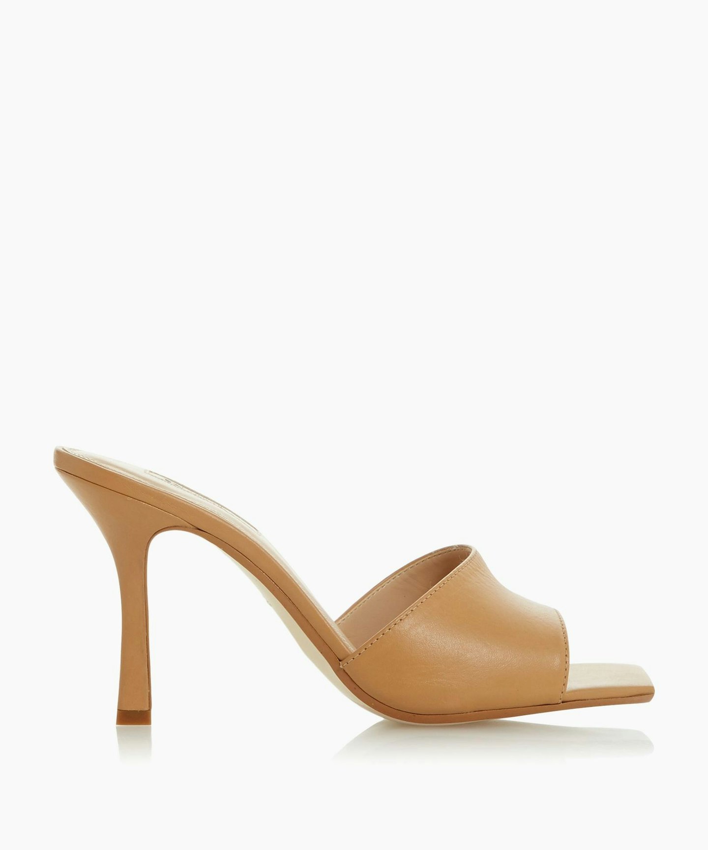 Dune London, Square Toe Heeled Mule Sandal, £85