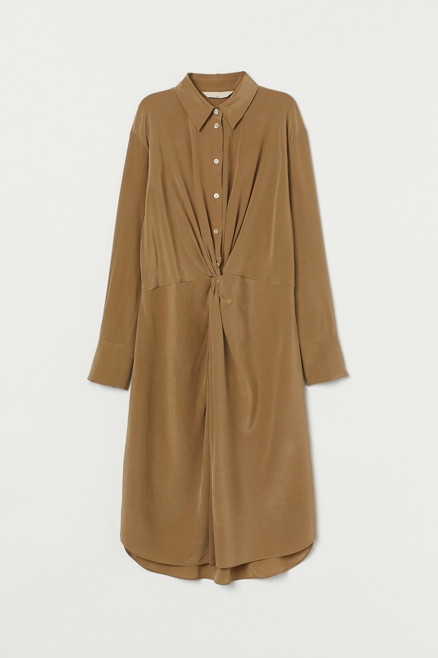 H&M, Silk shirt dress, £99.99