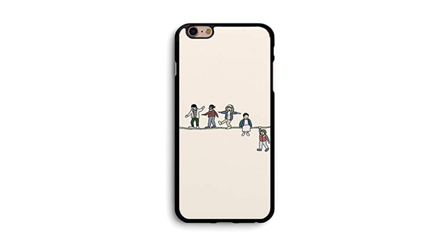 Kids Walking A Rope Phone Case