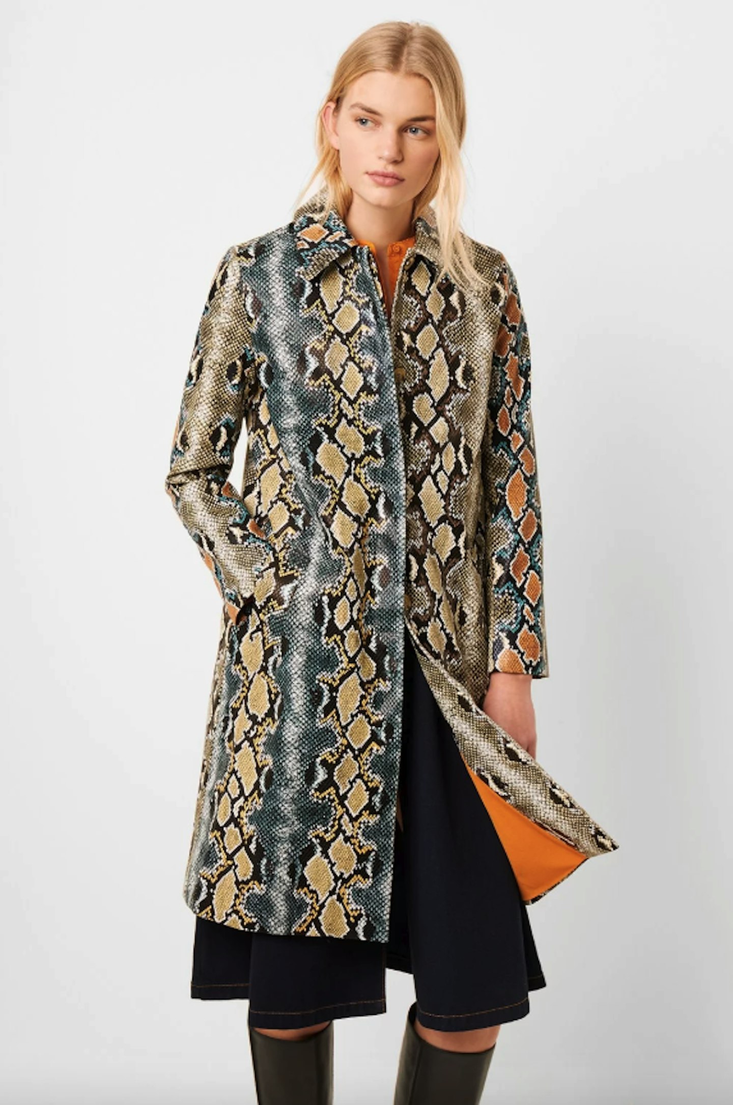 French Connection, Adila Pu Faux Snake Mac, £165