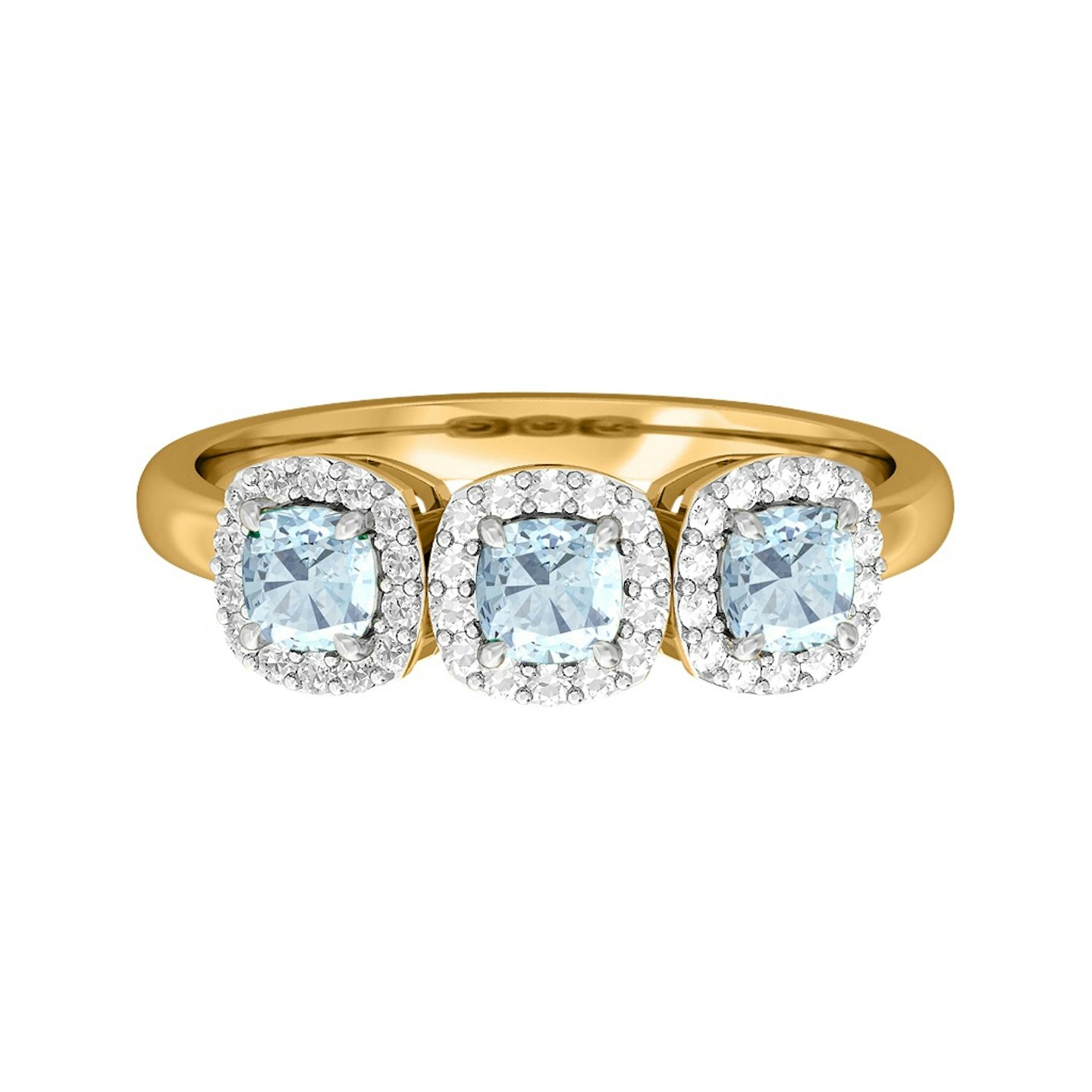 Fenton & Co, Garland Cushion Aquamarine 18kt White Gold, £1,250