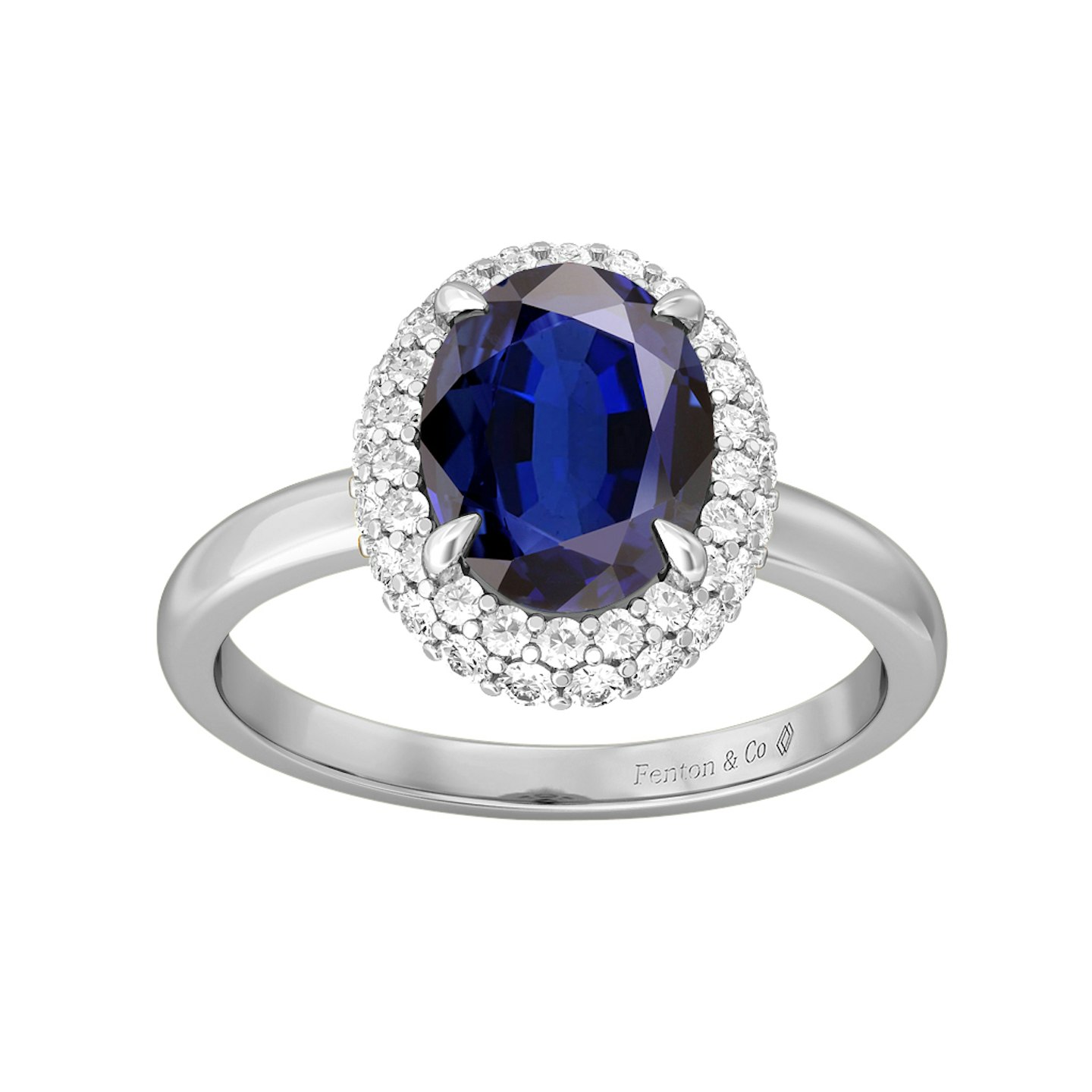 Fenton & Co, Vintage Oval Blue Sapphire Platinum, Starts From £2,750