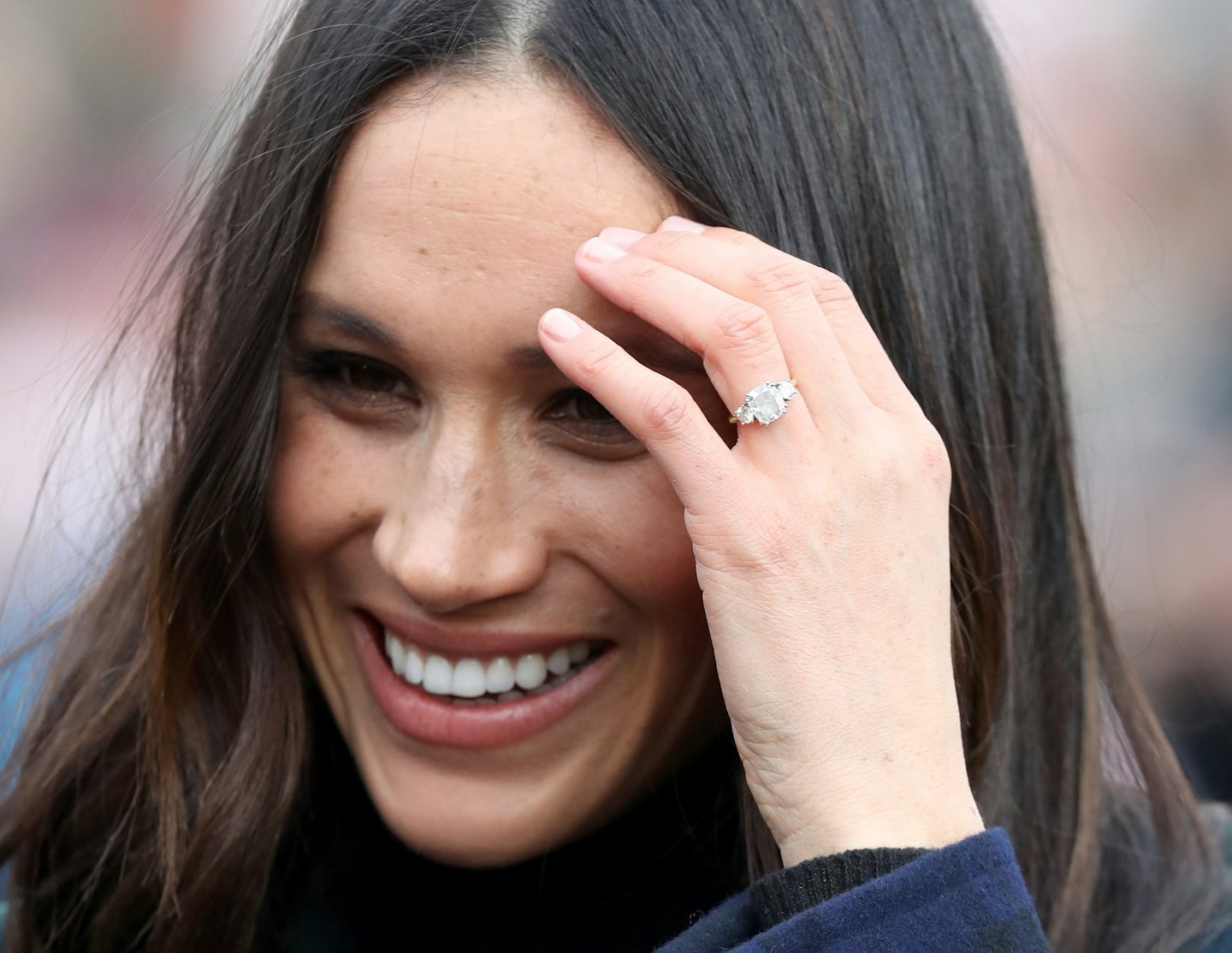 Meghan Markle wearing her original engagement ring 
