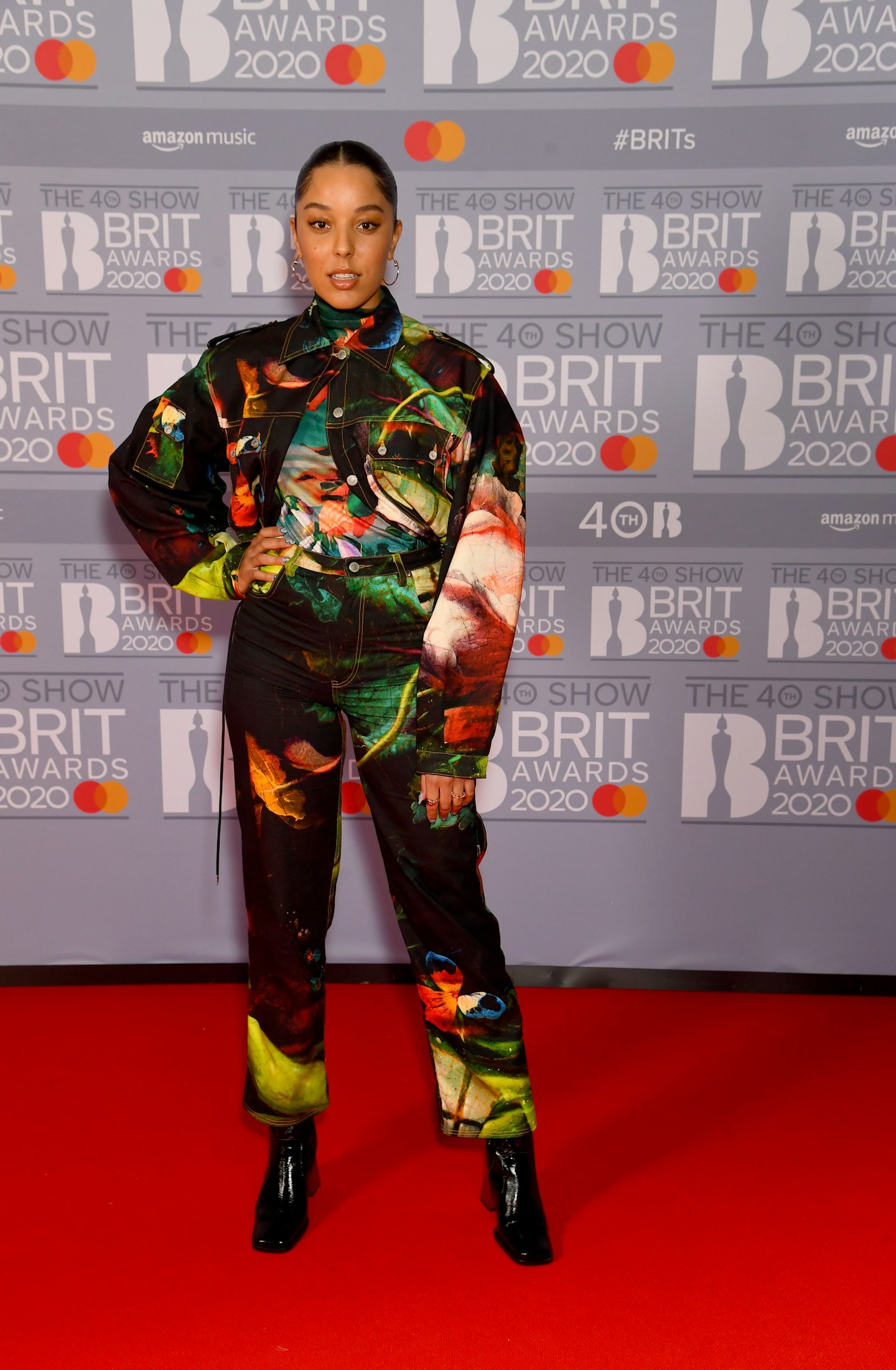 Grace Carter had her own interesting take on double denim