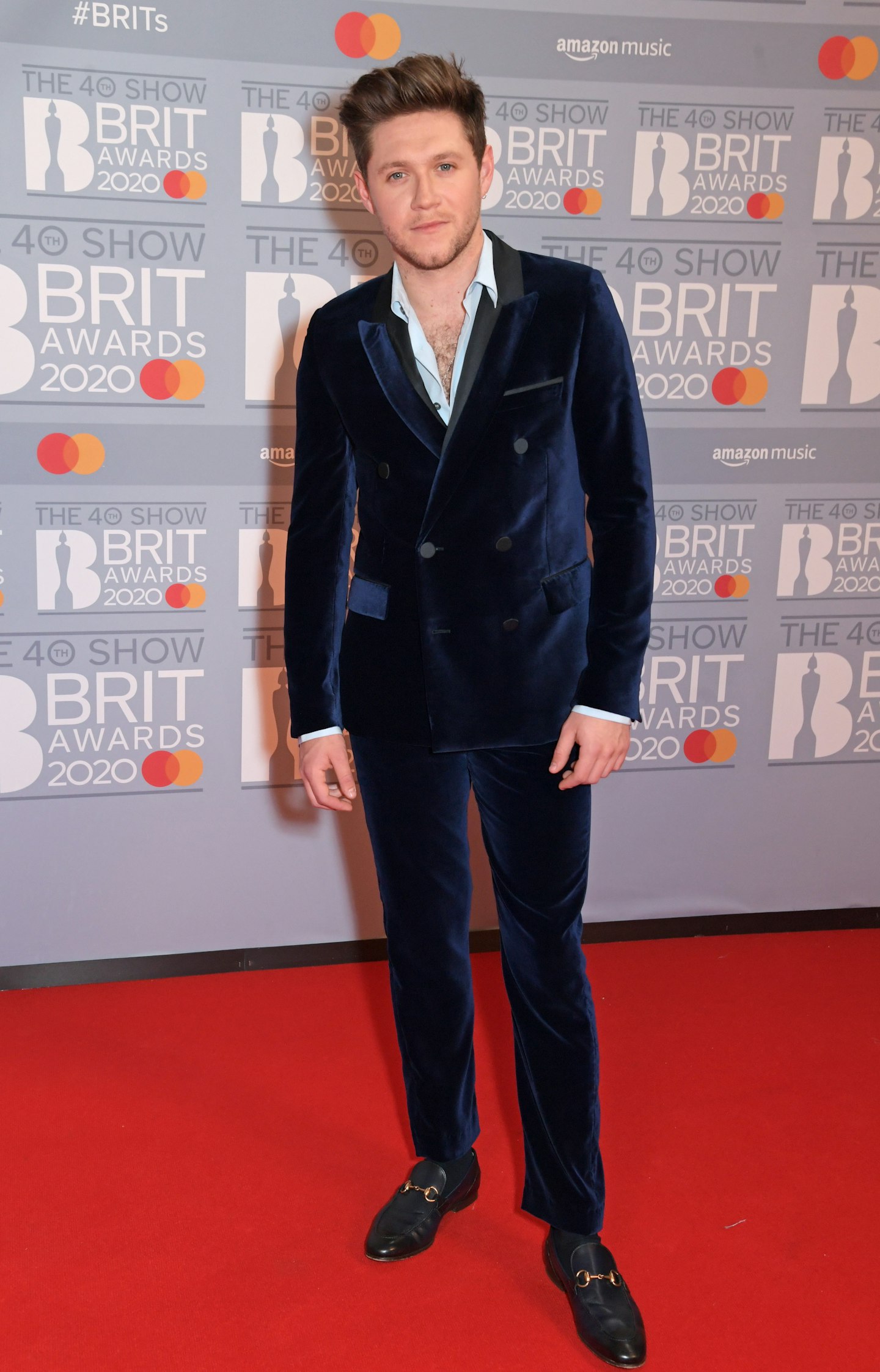 Niall Horan in a velvet jacket