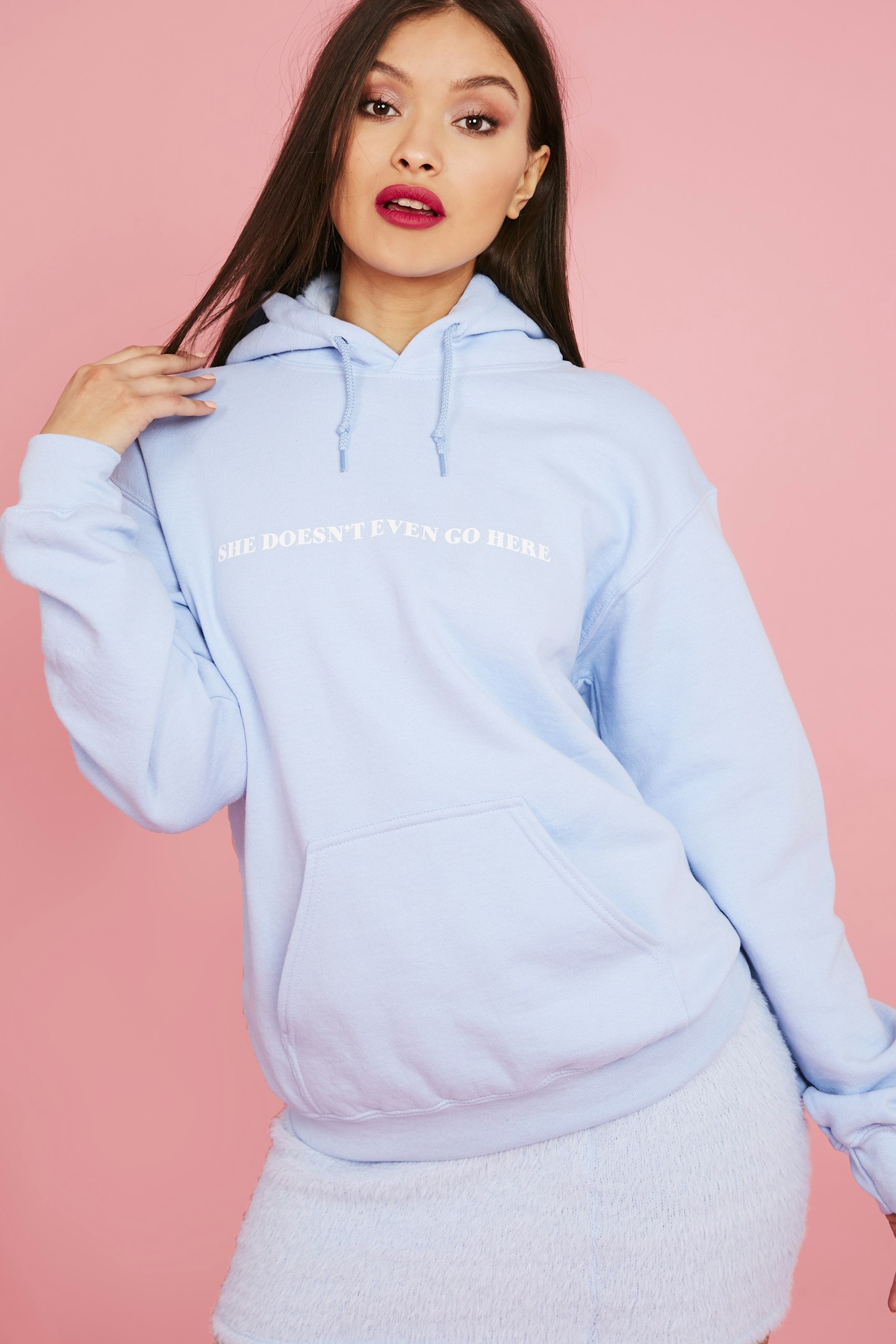 Skinny Dip x Mean Girls cropped sweatshirt in pink