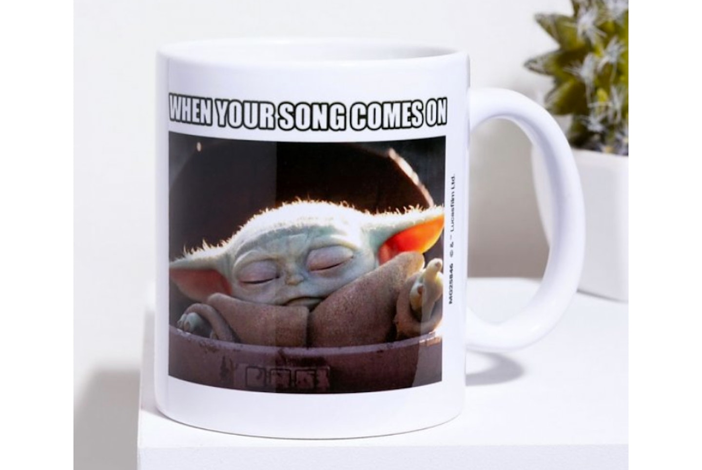 Star Wars The Mandalorian Baby Yoda Song Mug