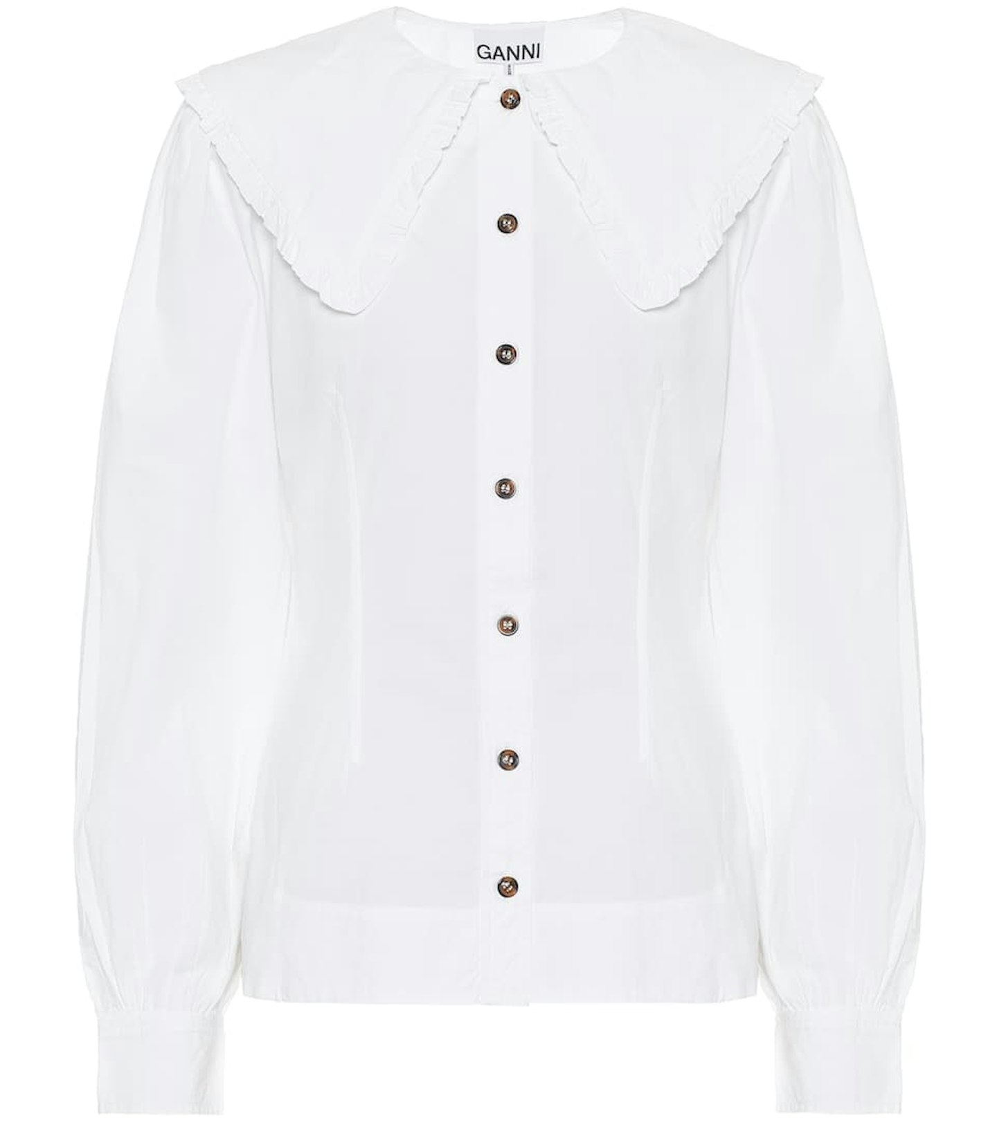 Ganni, Blouse With Oversized Collar, £120