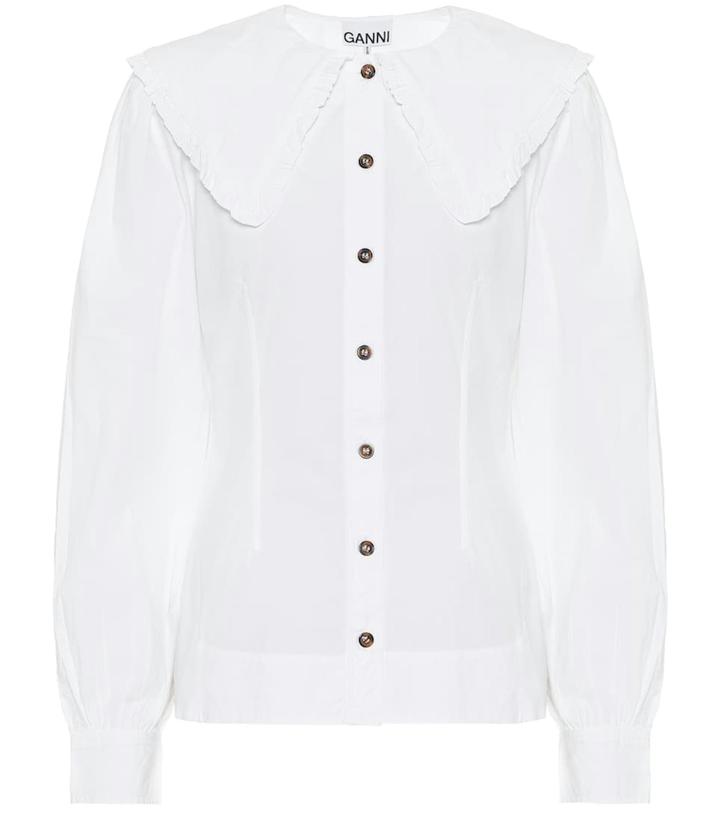 Ganni, Blouse With Oversized Collar, £120