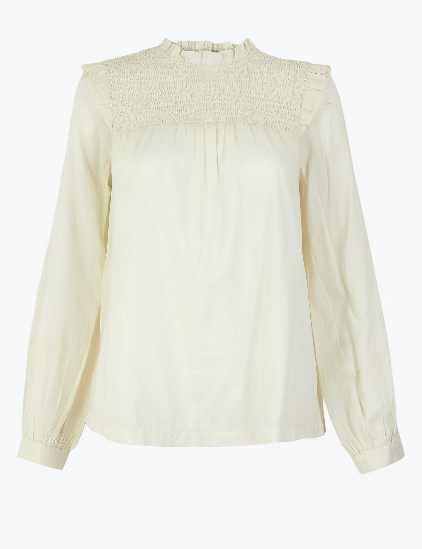 M&S Collection, Pure Cotton Smock Blouse, £29.50
