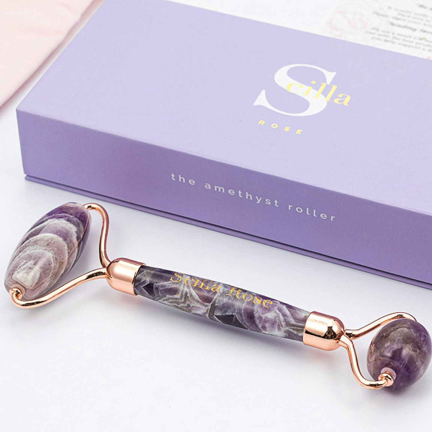 Amethyst Quartz Jade Roller