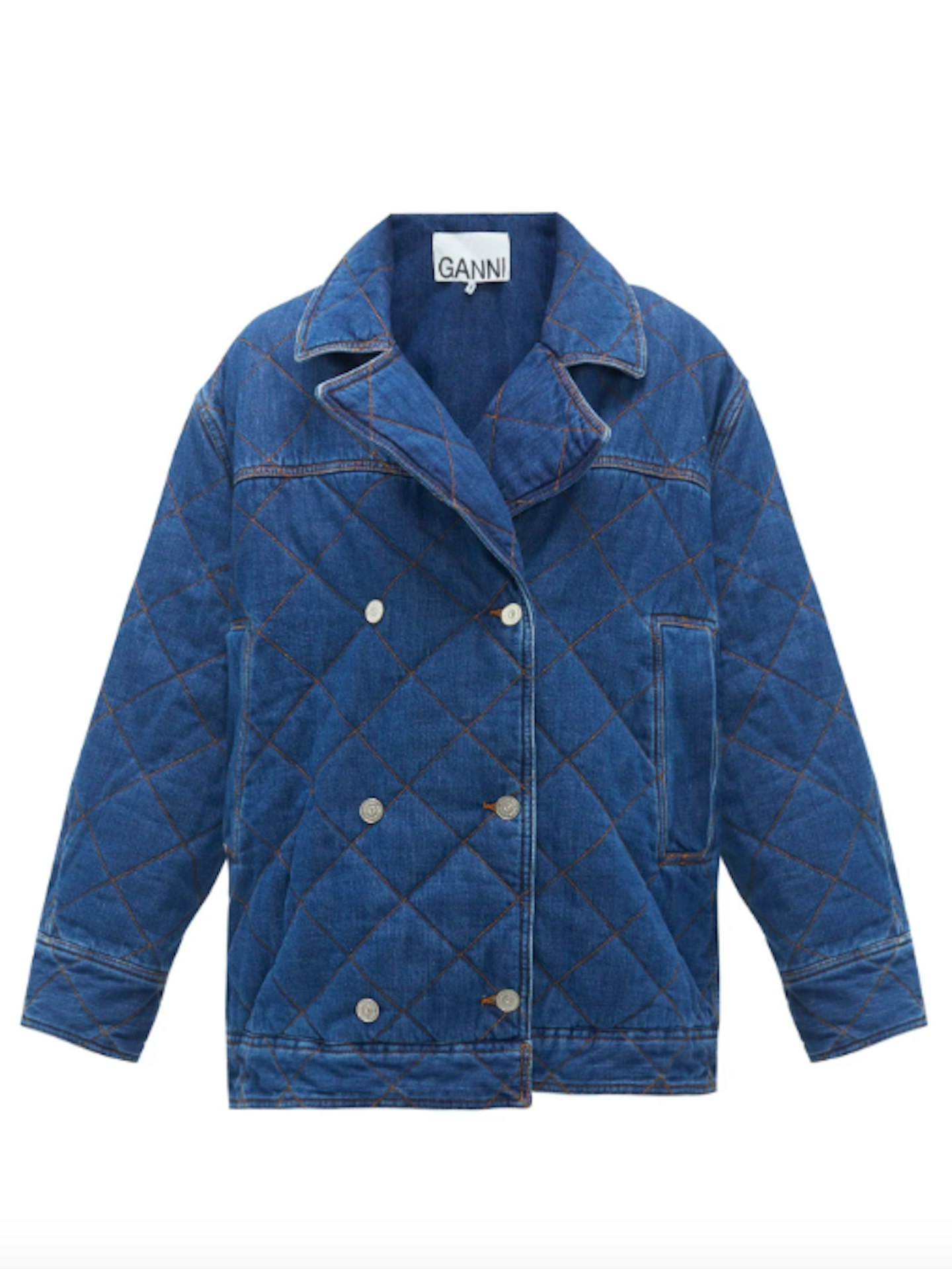 Quilted Jacket, £375, Ganni