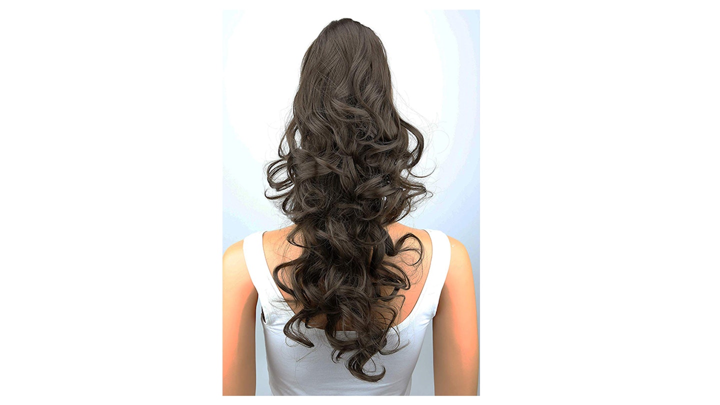 PRETTYSHOP 24" Hair Piece Pony Tail Extension Very Long & Voluminous Curled Wavy Heat-Resisting
