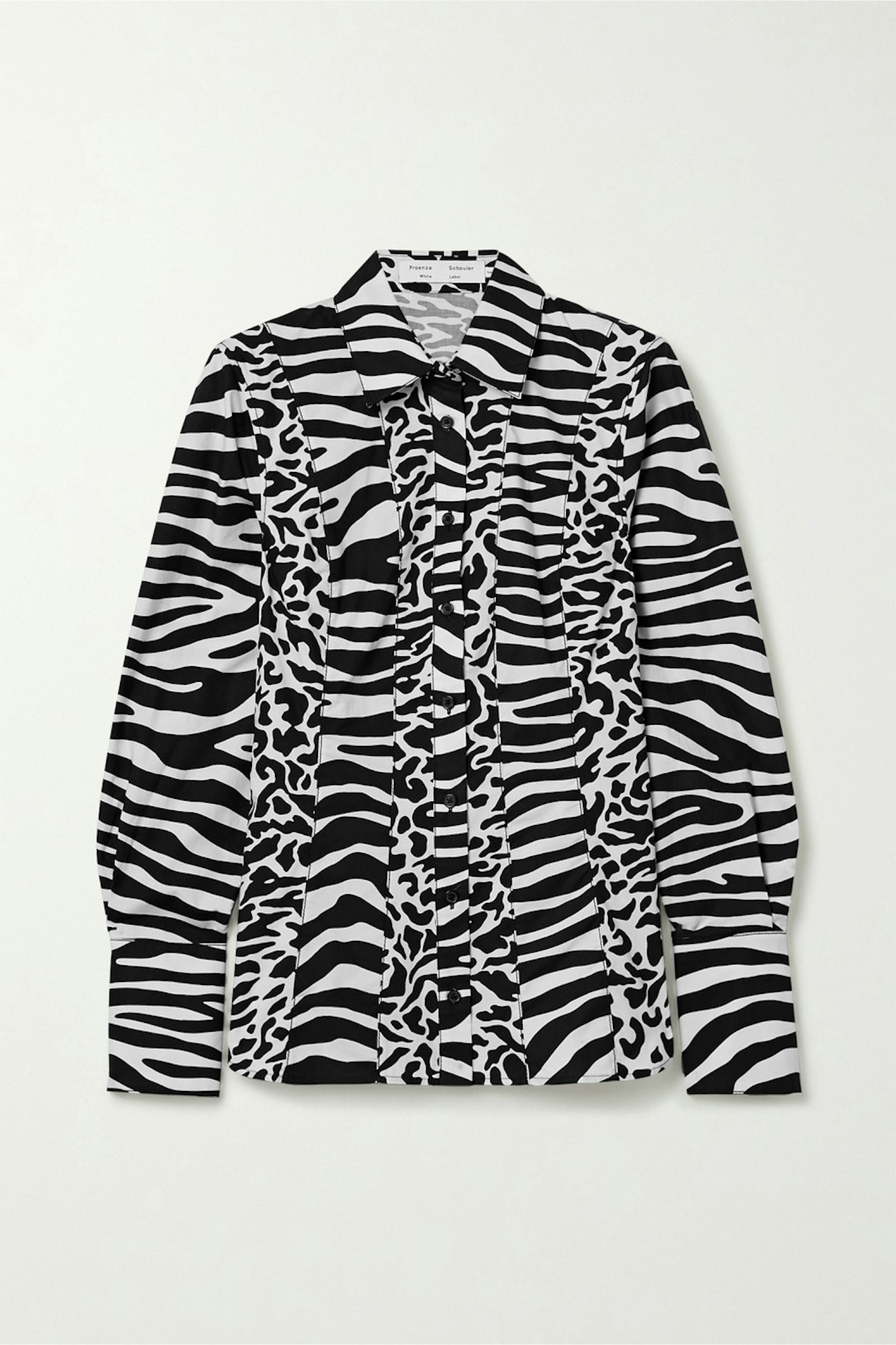 PROENZA SCHOULER WHITE LABEL, Animal Print Cotton poplin Shirt, £189