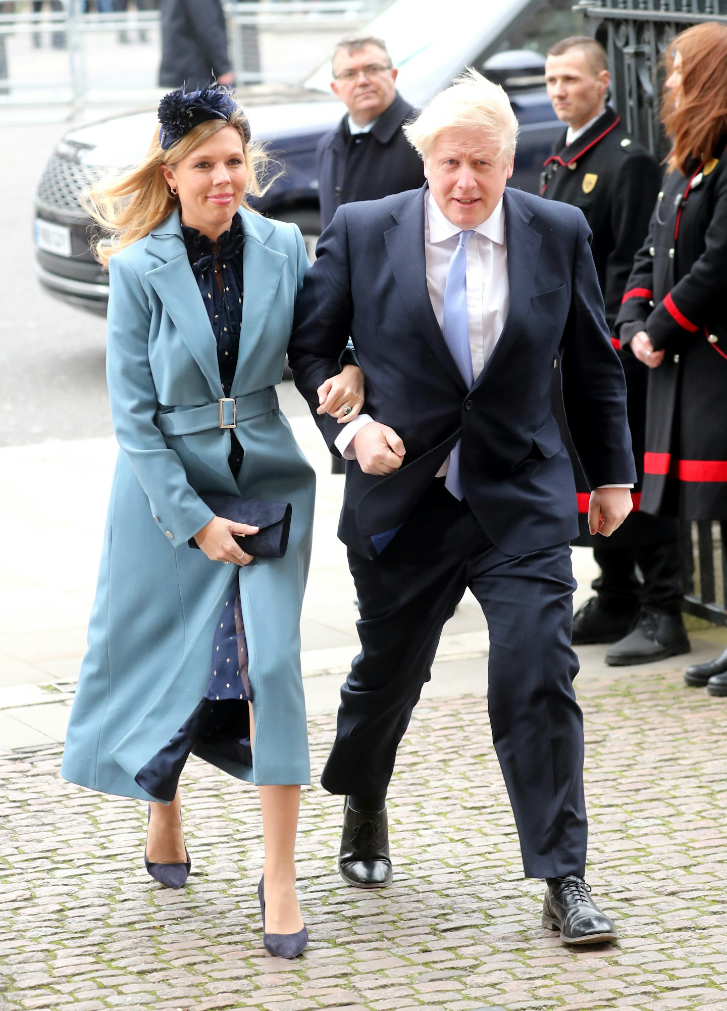 Carrie Symonds in Isabelle Fox's Amelia coat 