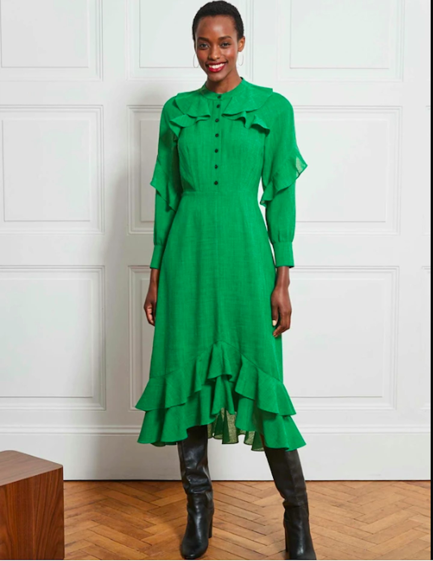 Cefinn, Emerald Green Dress, £390